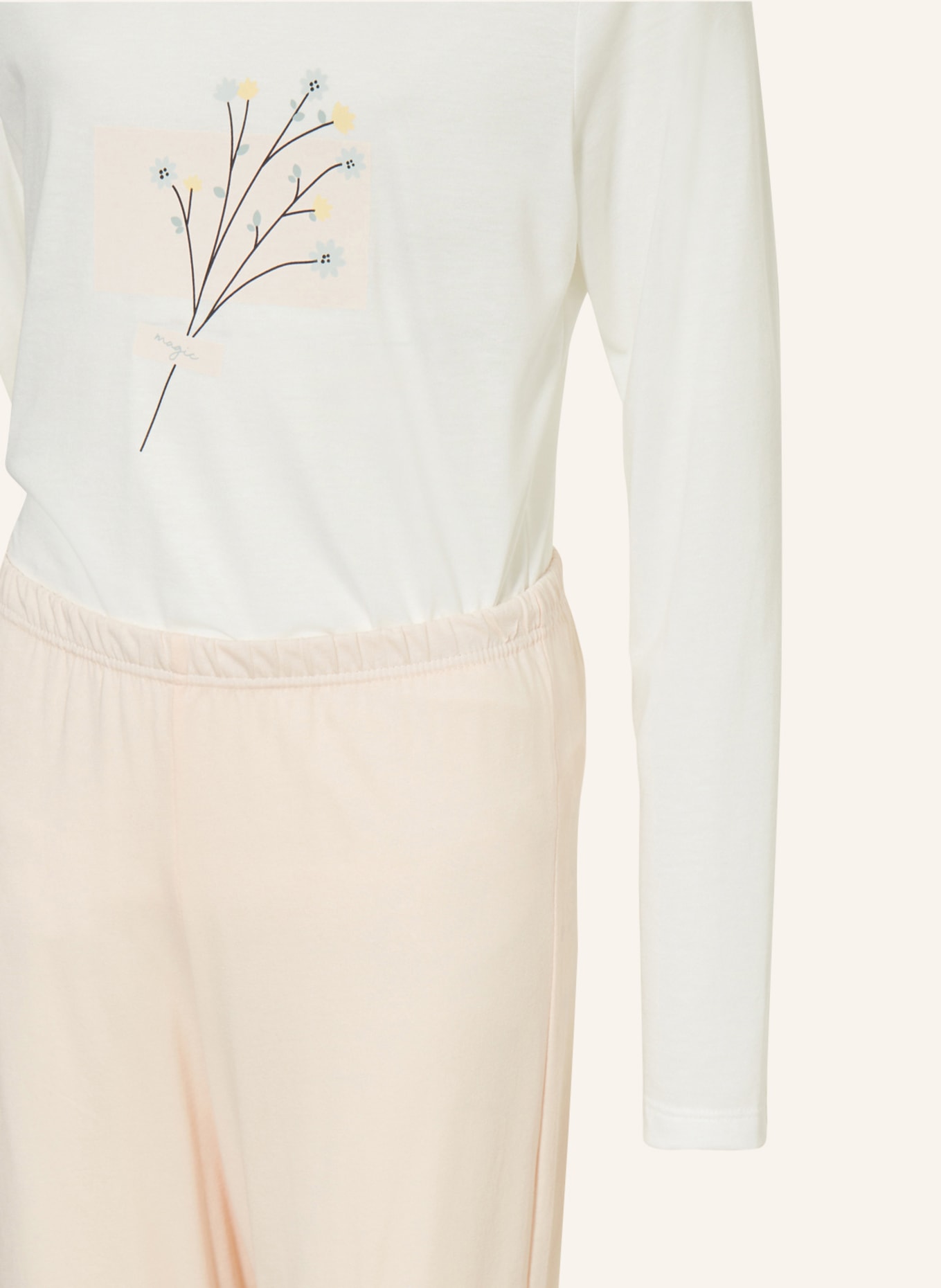 Sanetta Schlafanzug, Farbe: WEISS/ HELLROSA (Bild 3)