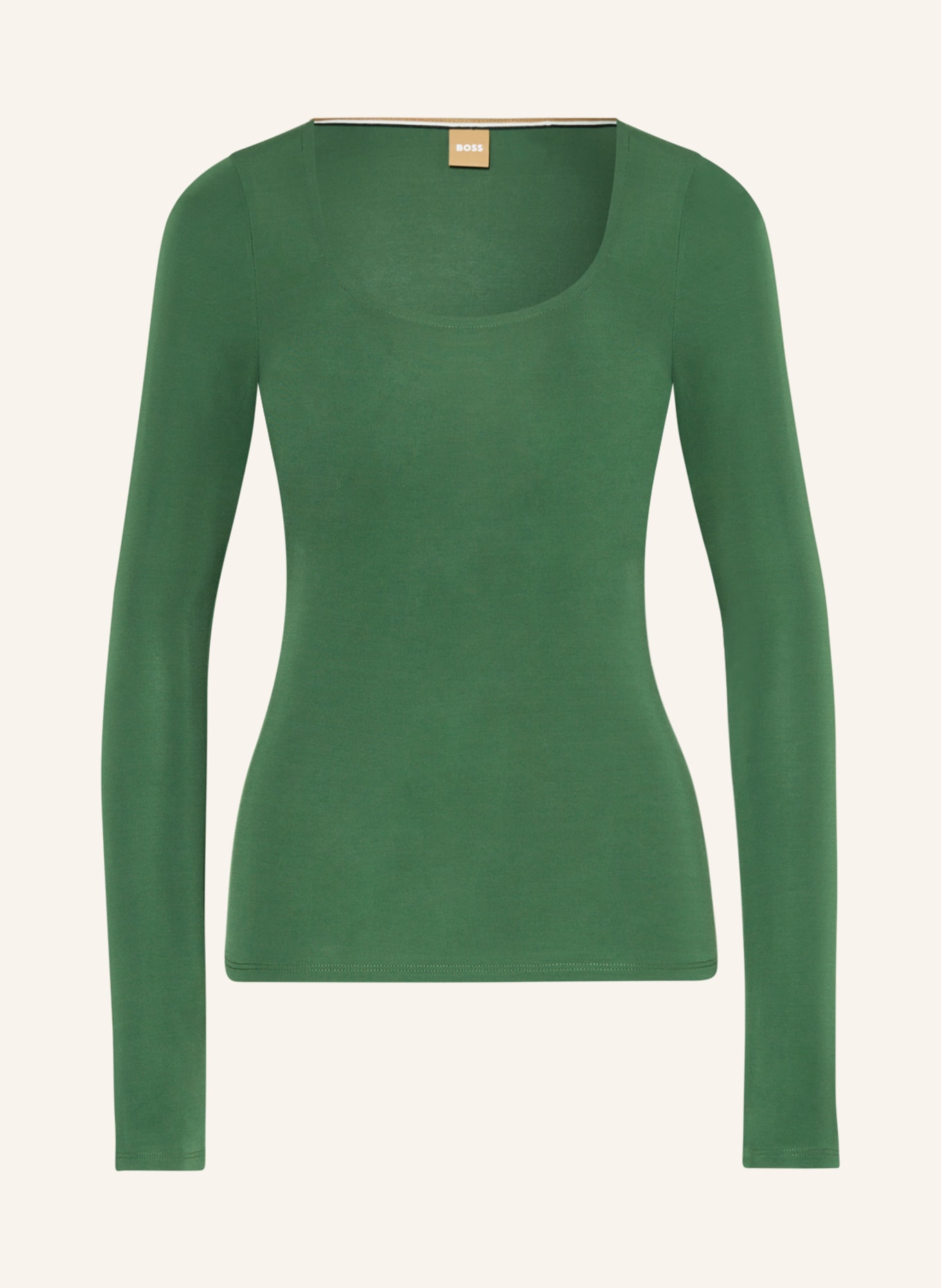 BOSS Long sleeve shirt ETACHA, Color: GREEN (Image 1)