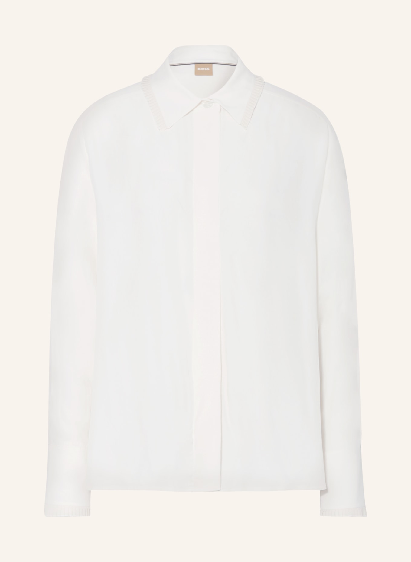 BOSS Shirt blouse BIPLEA, Color: ECRU (Image 1)