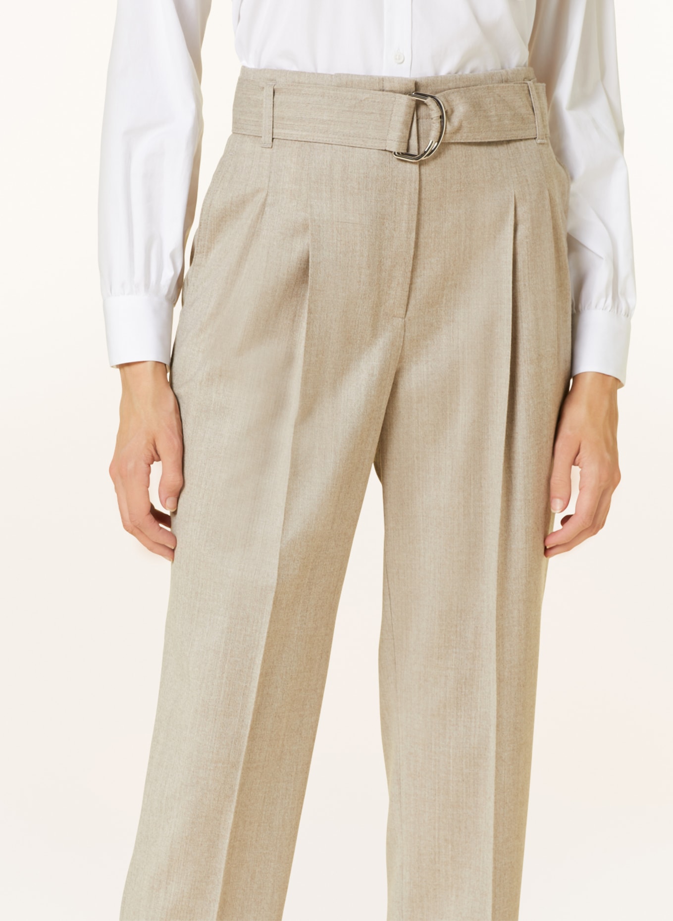 BOSS 7/8 pants TAPIAH, Color: BEIGE (Image 5)