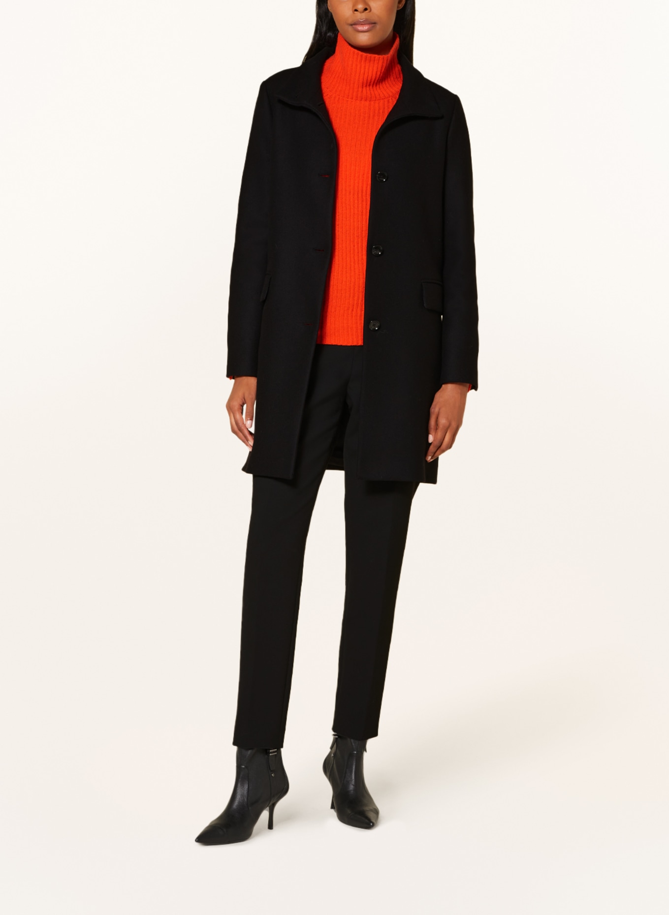 BOSS Wool coat COSHINA, Color: BLACK (Image 2)