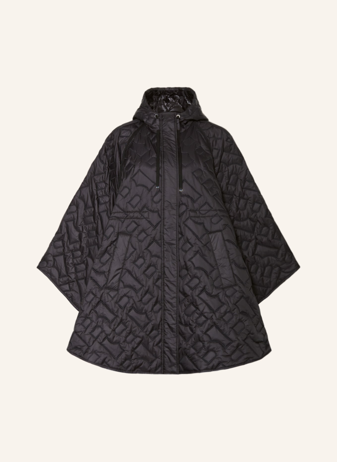 BOSS Quilted cape PASSITO, Color: BLACK (Image 1)