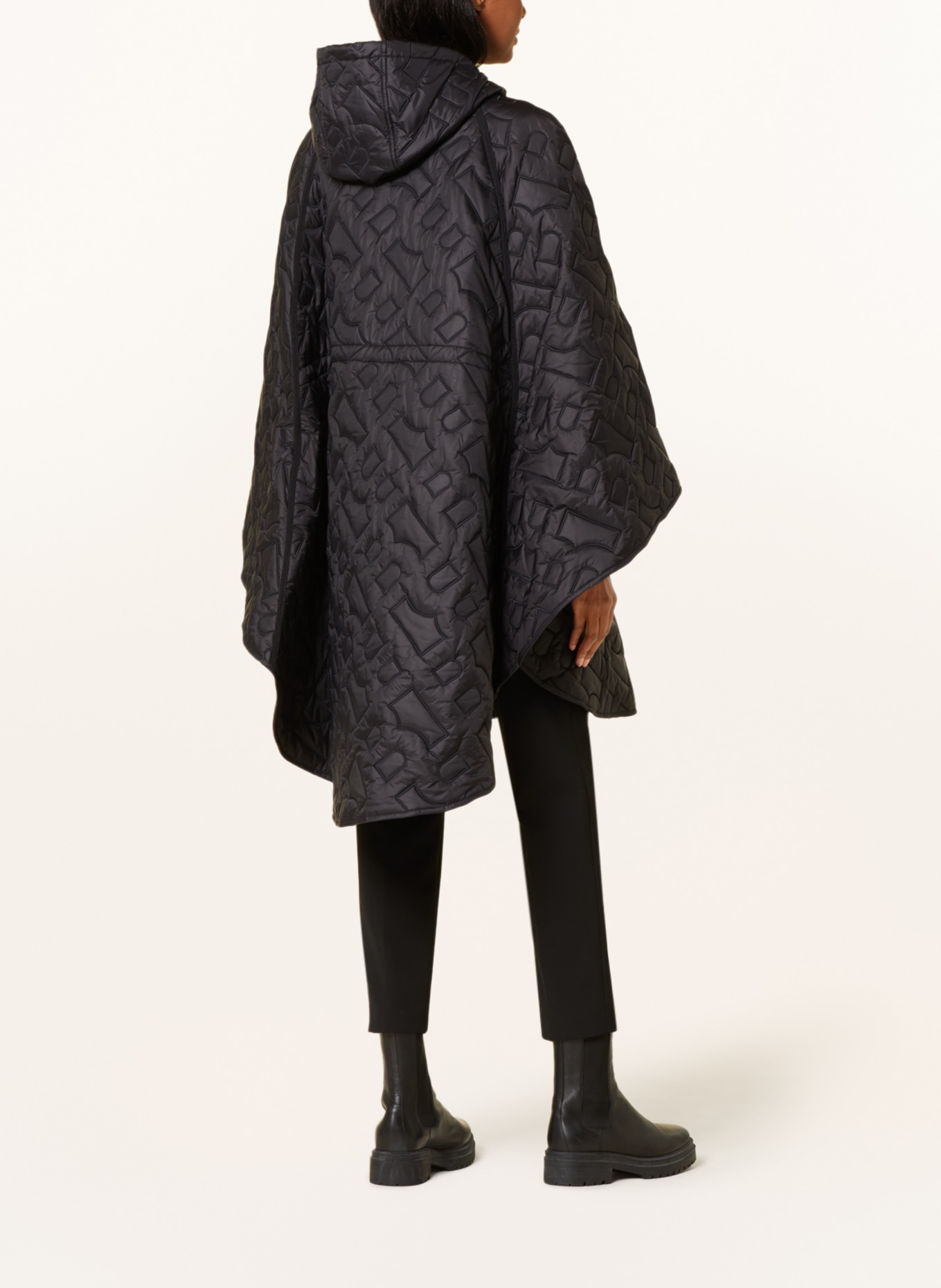 BOSS Quilted cape PASSITO, Color: BLACK (Image 3)
