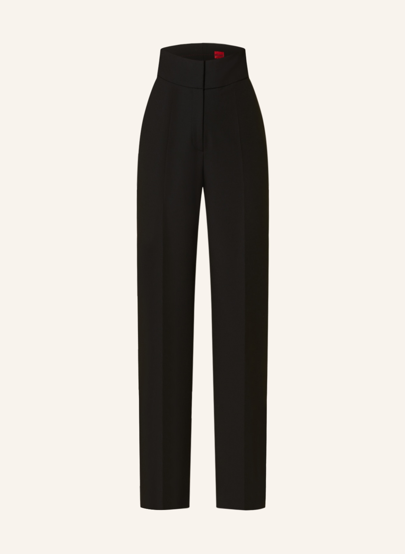 HUGO Wide leg trousers HIMIA, Color: BLACK (Image 1)