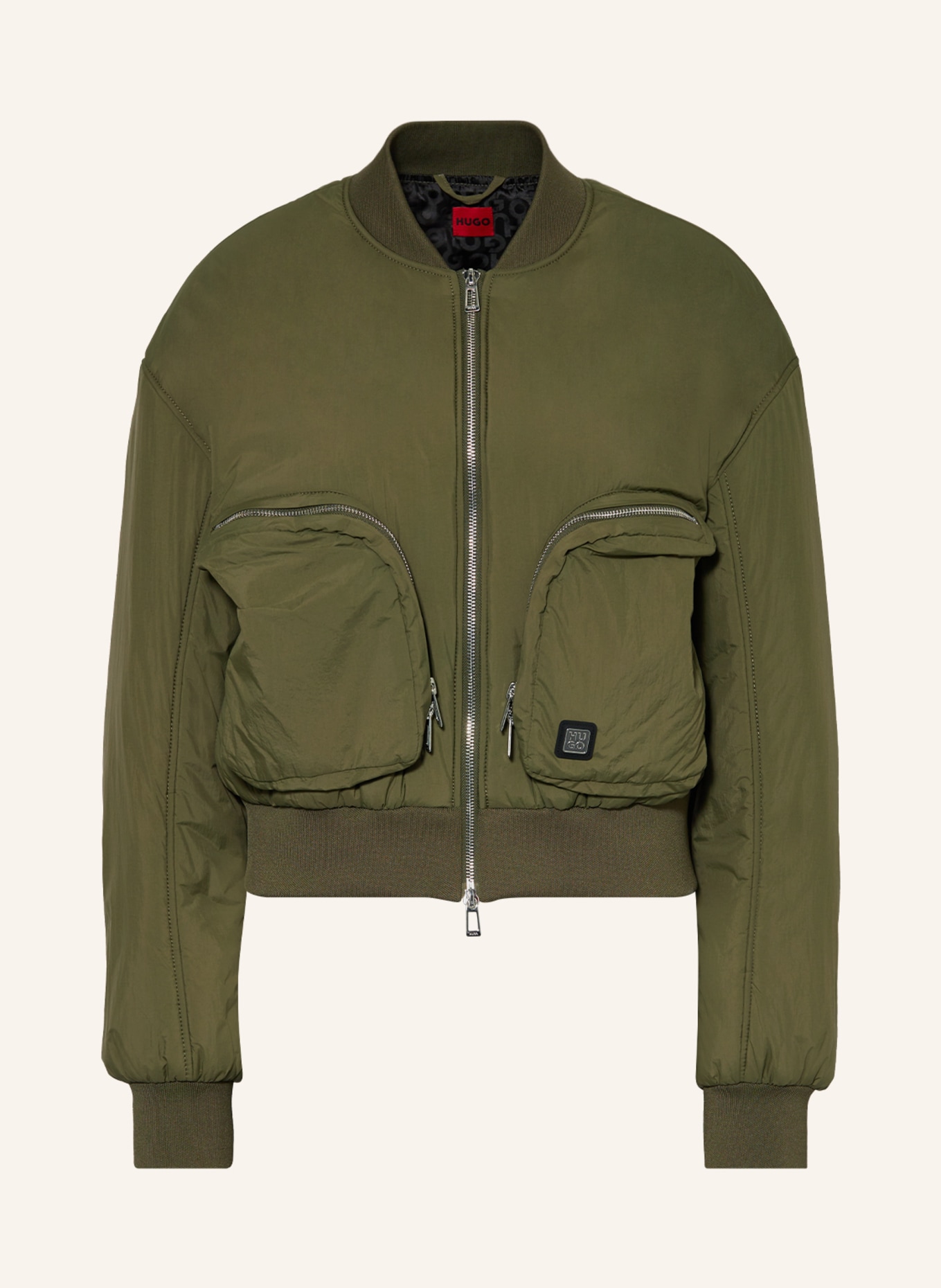 HUGO Bomber jacket AKITERA, Color: OLIVE (Image 1)