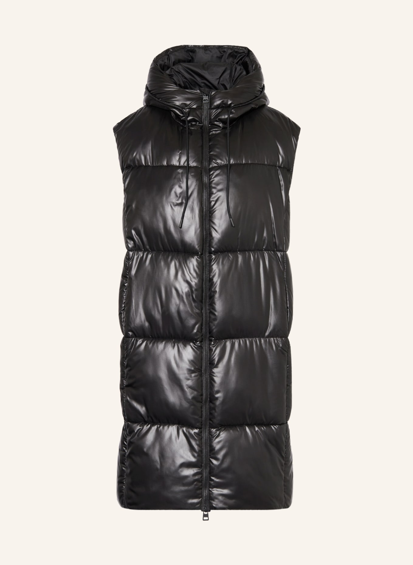 HUGO Quilted vest FELIXIA, Color: BLACK (Image 1)