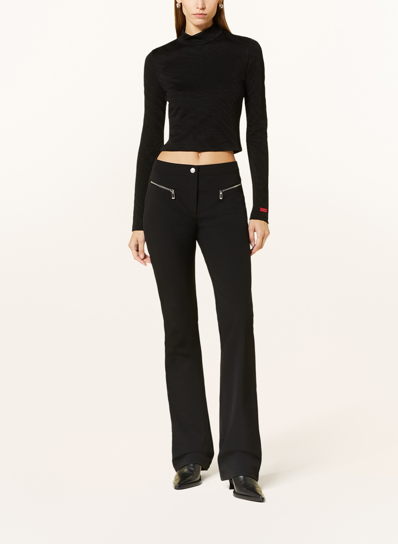 HUGO Trousers HAURALI, Color: BLACK (Image 2)