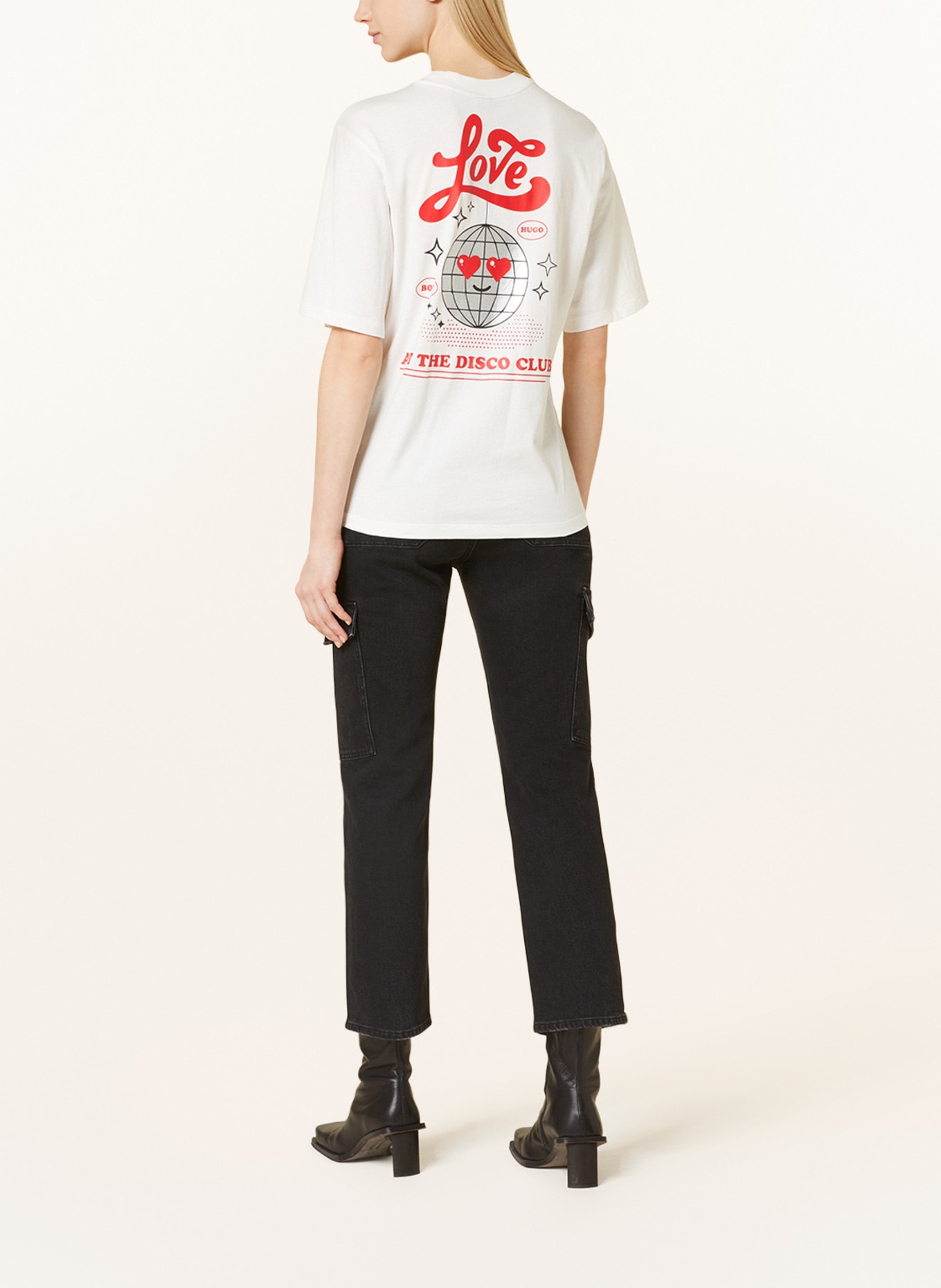 HUGO T-shirt DALONIA, Color: WHITE (Image 2)