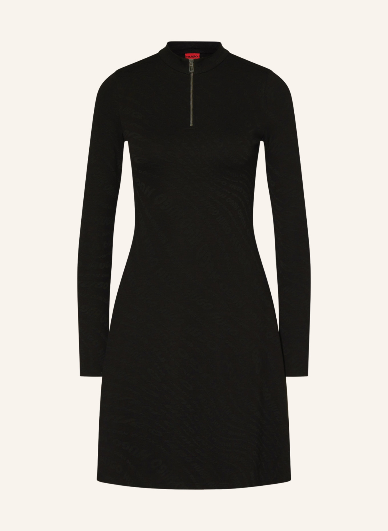 HUGO Jersey dress NESSIRA, Color: BLACK (Image 1)