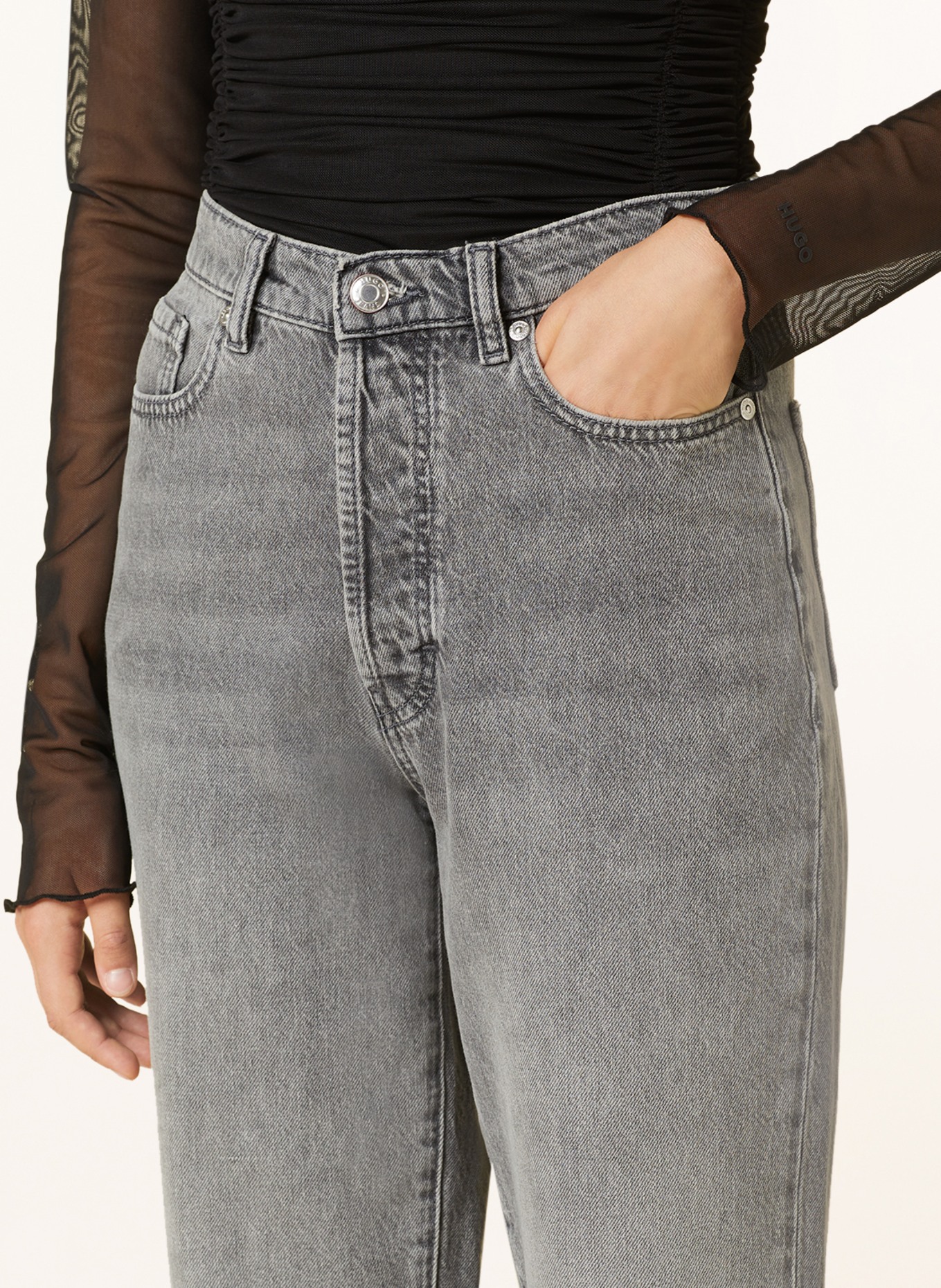 HUGO 7/8 jeans, Color: GRAY (Image 5)