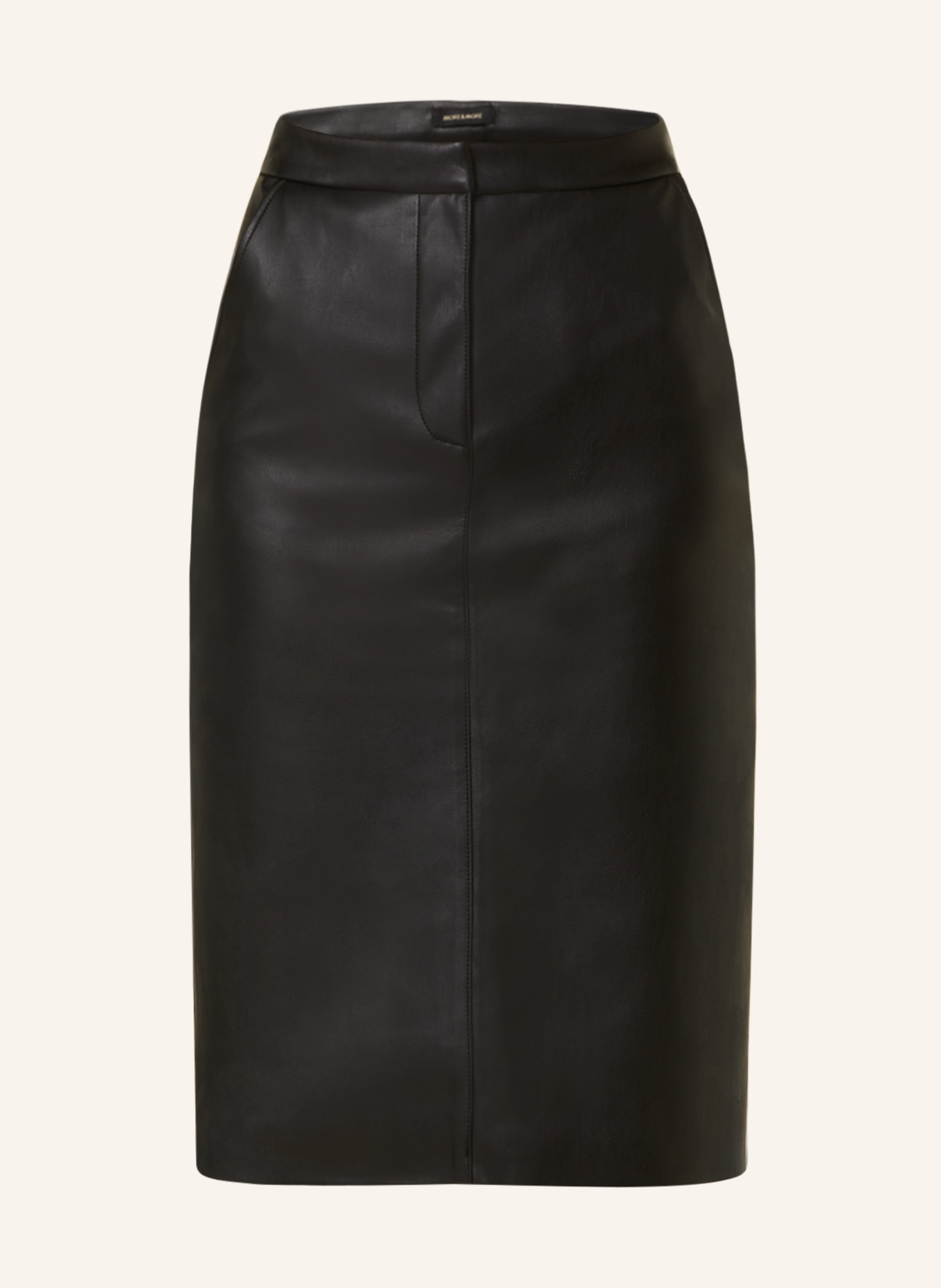 MORE & MORE Skirt in leather look, Color: BLACK (Image 1)