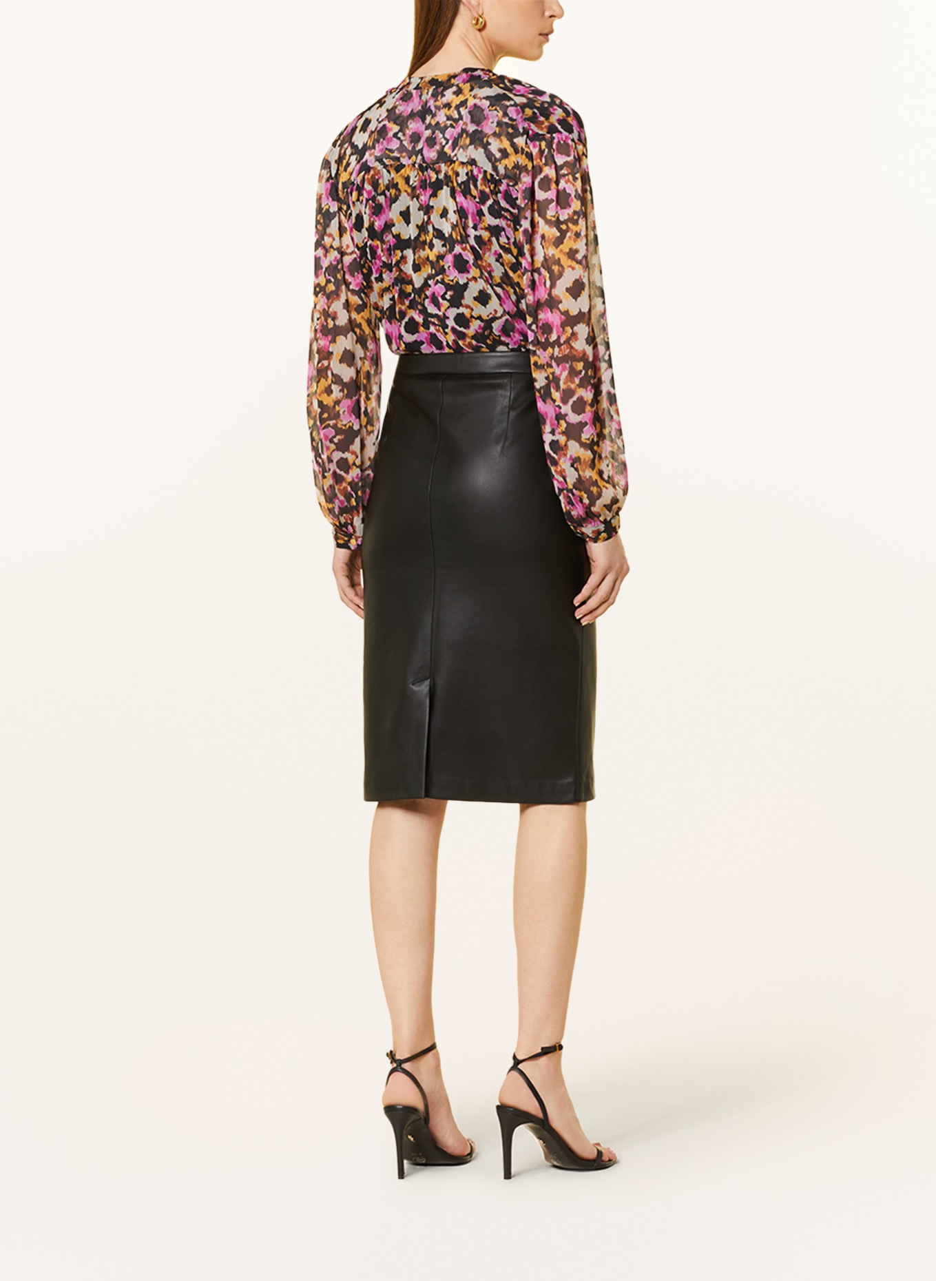 MORE & MORE Skirt in leather look, Color: BLACK (Image 3)