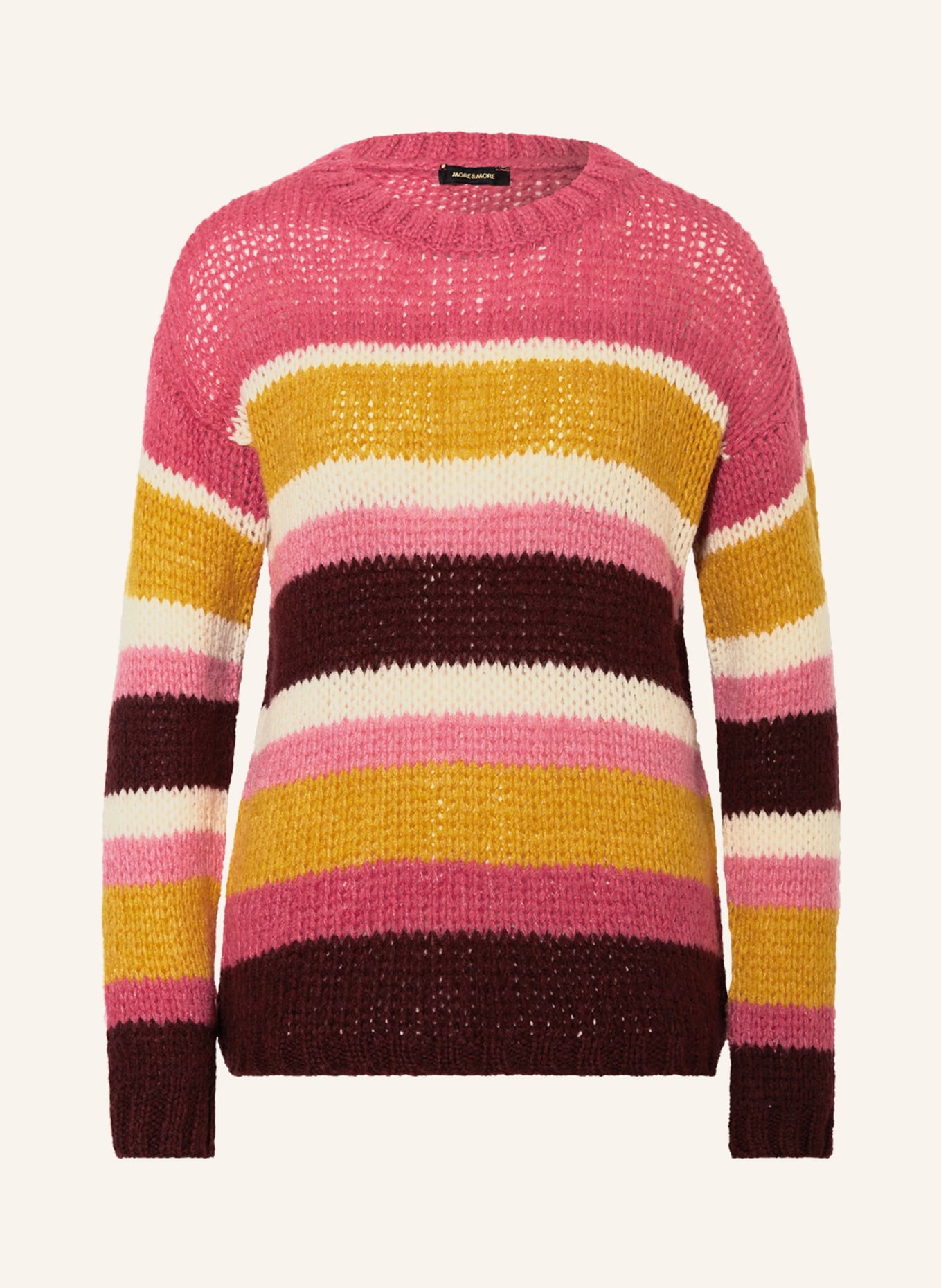 MORE & MORE Sweter, Kolor: RÓŻOWY/ ŻÓŁTY/ FUKSJA (Obrazek 1)