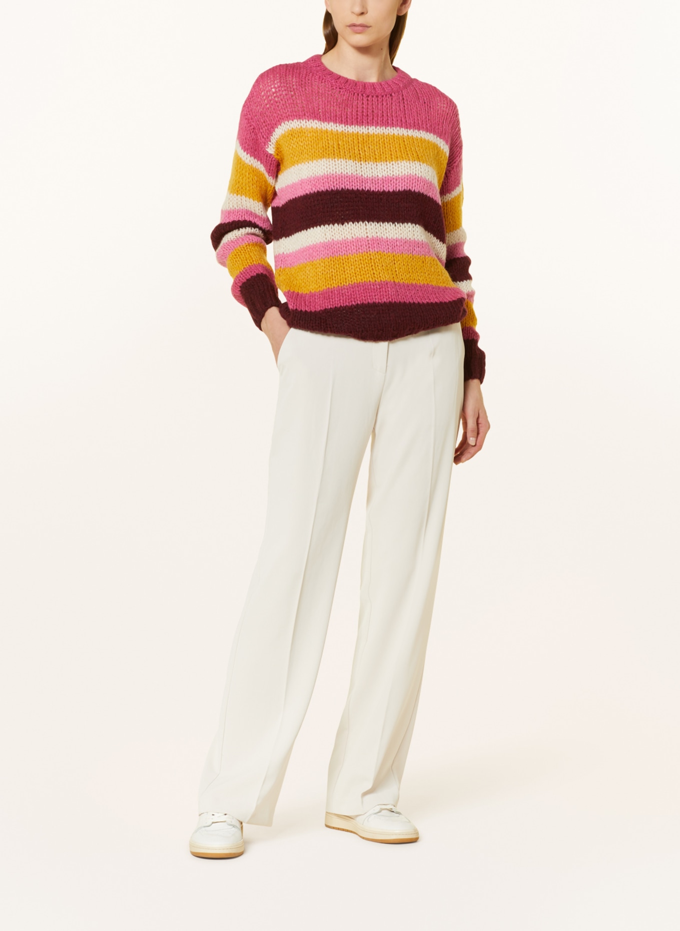 MORE & MORE Pullover, Farbe: ROSA/ GELB/ FUCHSIA (Bild 2)