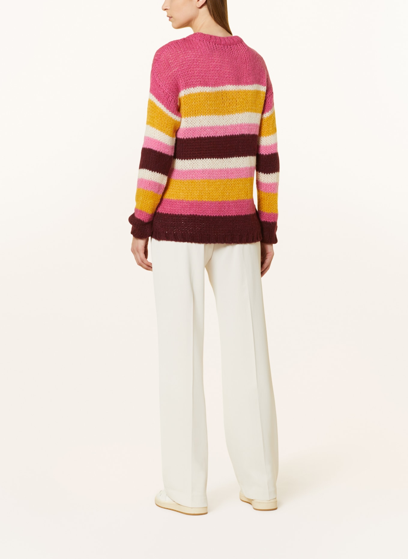 MORE & MORE Sweater, Color: PINK/ YELLOW/ FUCHSIA (Image 3)