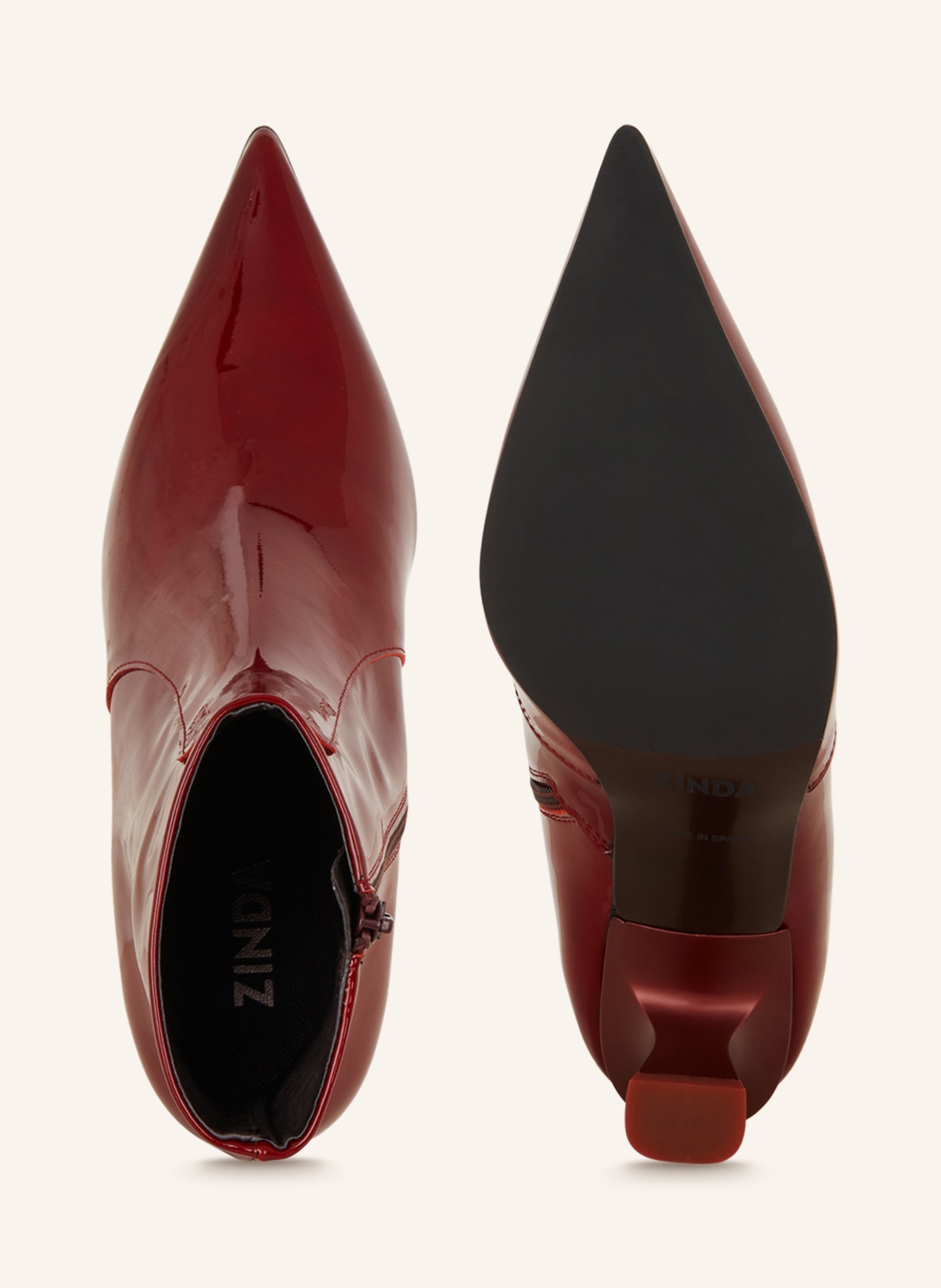 ZINDA Ankle boots MIRASOL, Color: DARK RED (Image 6)
