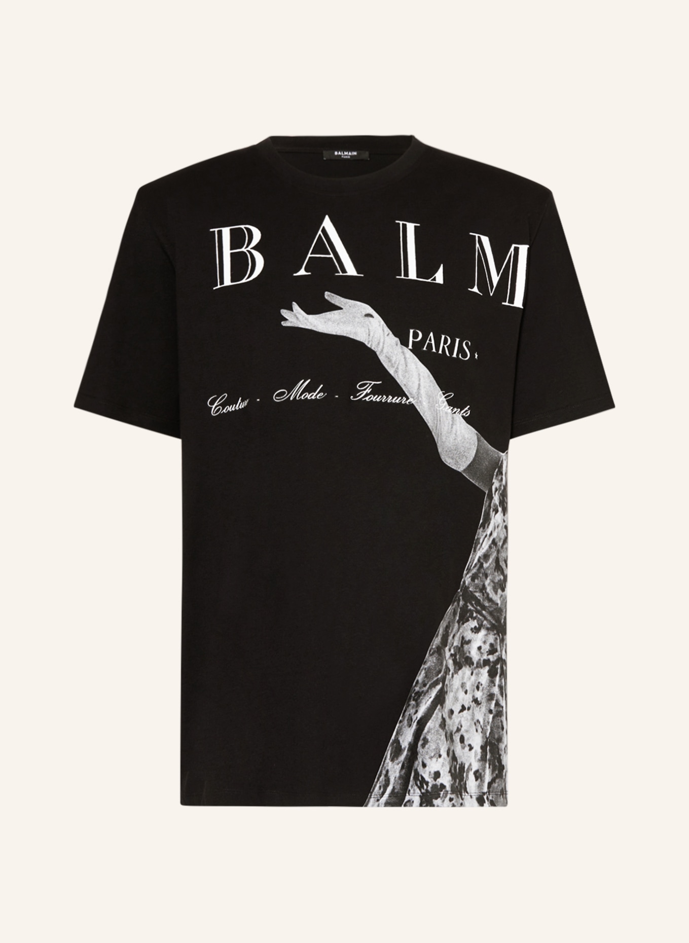 BALMAIN T-Shirt, Farbe: SCHWARZ/ WEISS/ GRAU (Bild 1)