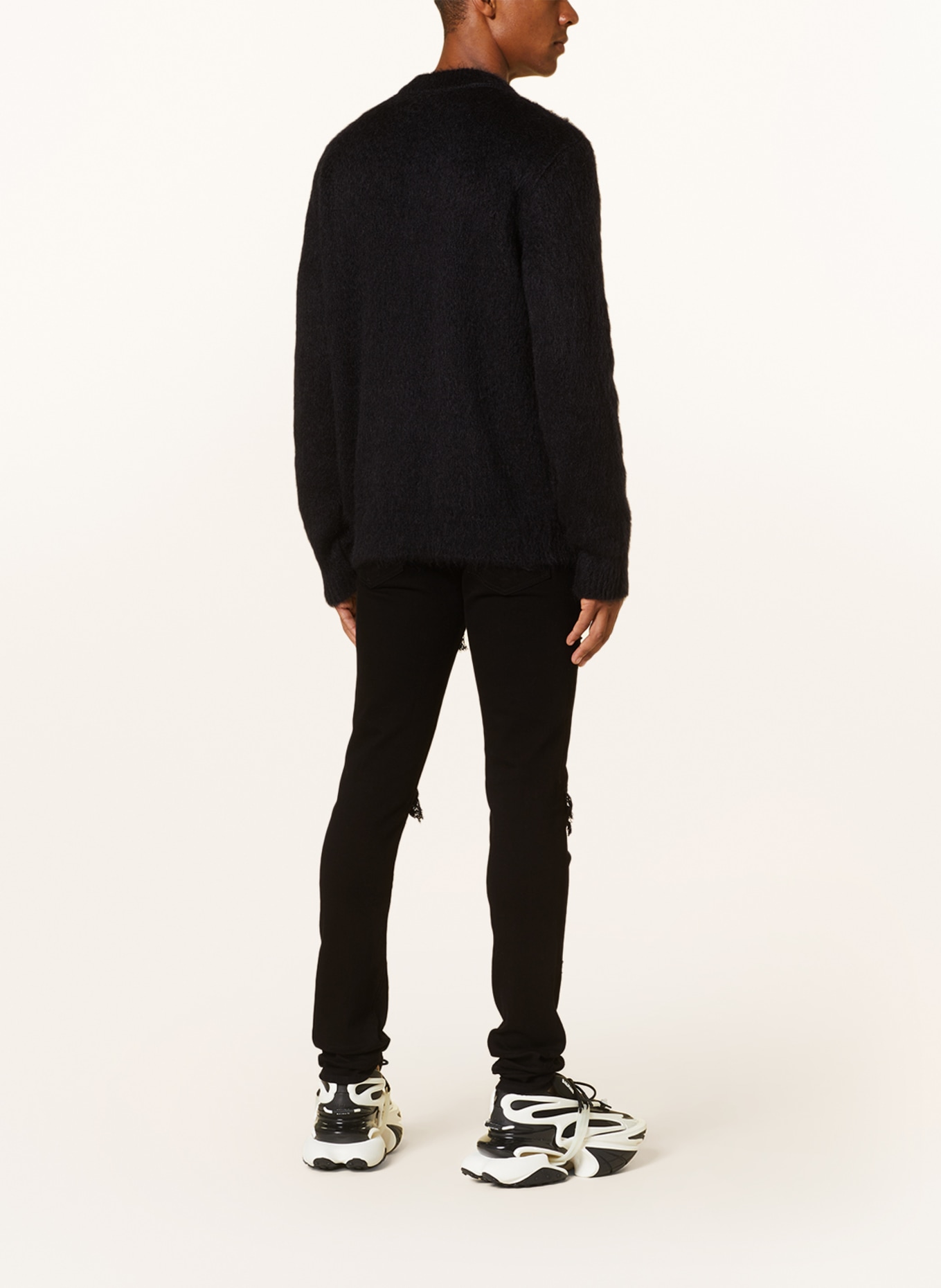BALMAIN Sweater, Color: BLACK/ WHITE (Image 3)