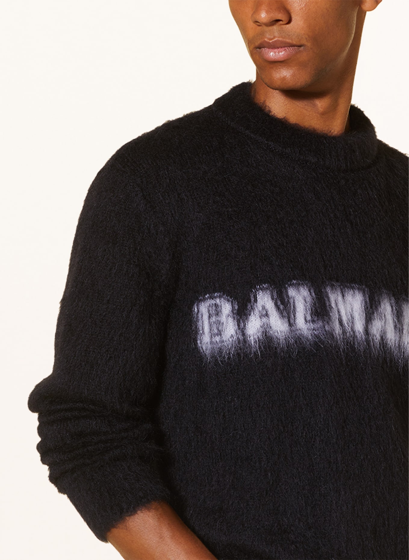 BALMAIN Sweater, Color: BLACK/ WHITE (Image 4)