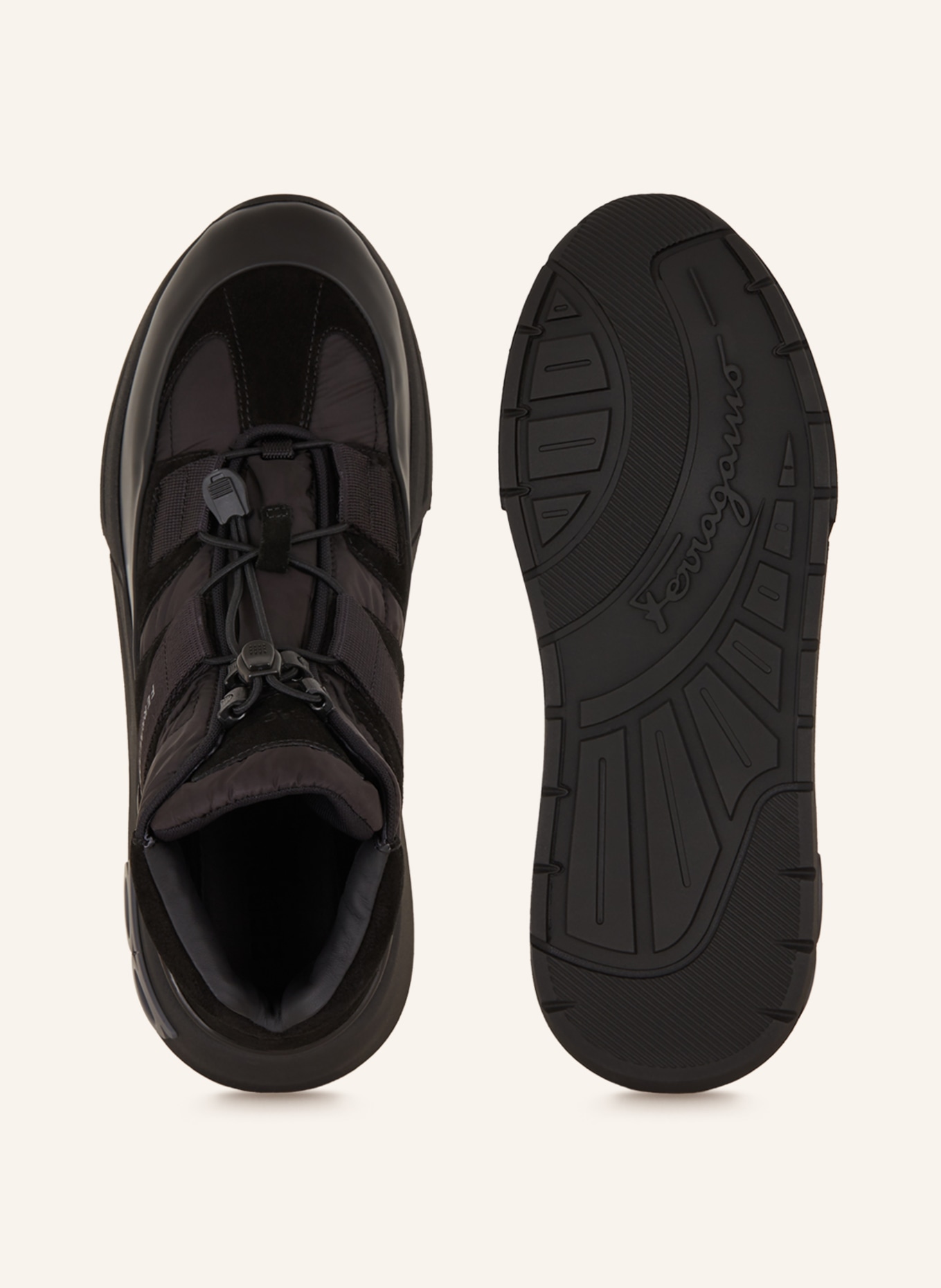 FERRAGAMO High-top sneakers LEONIDA, Color: BLACK (Image 5)