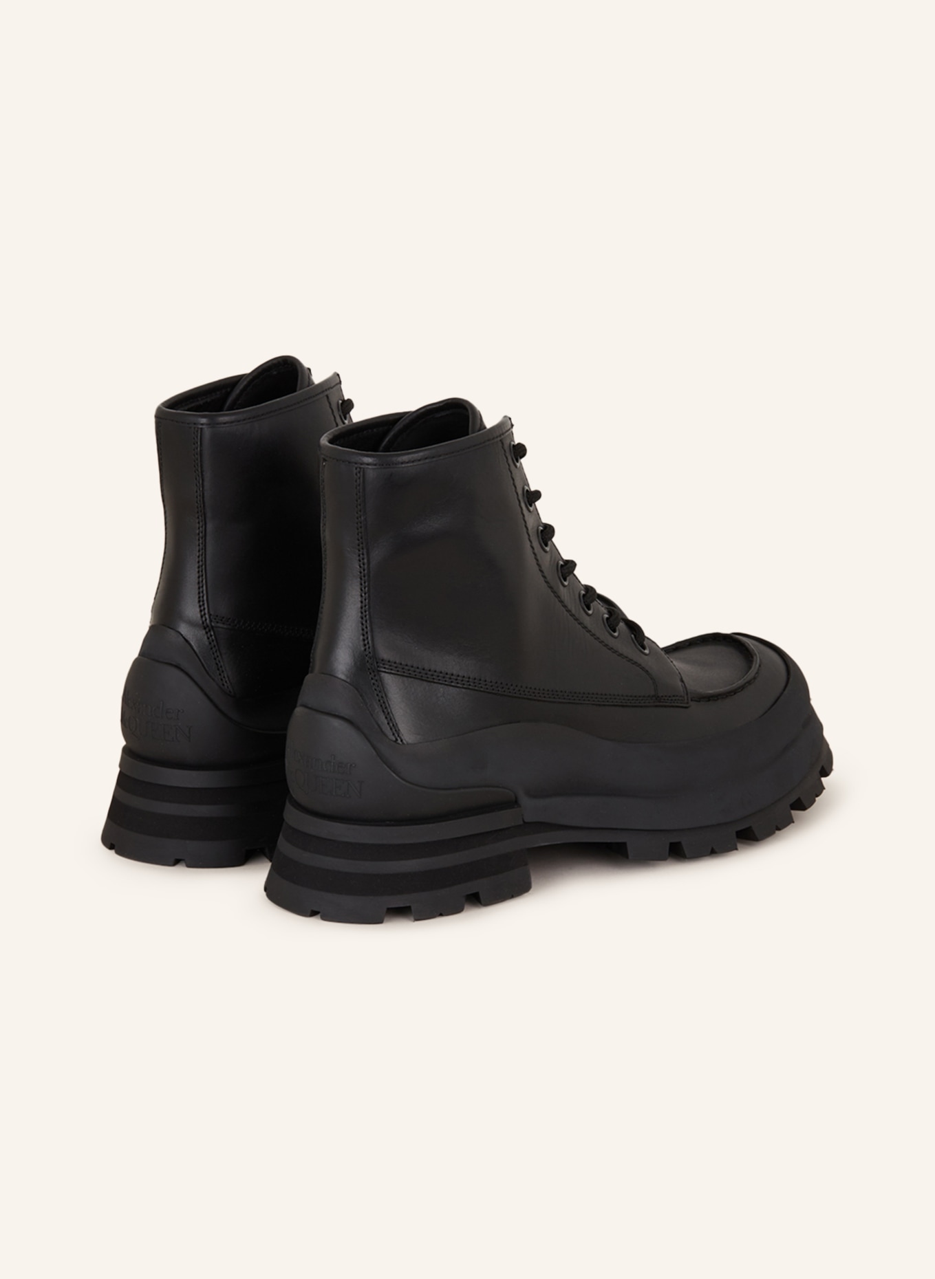 Alexander McQUEEN Lace-up boots, Color: BLACK (Image 2)