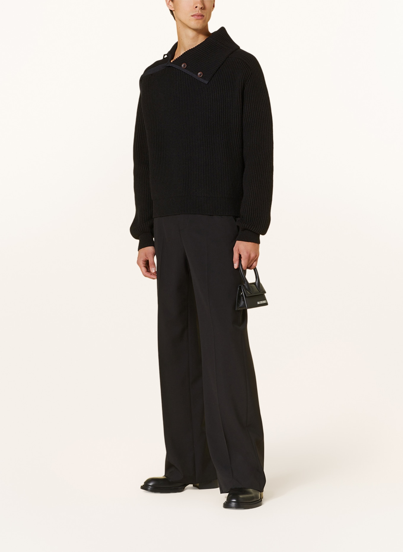 JACQUEMUS Sweater LA MAILLE VEGA, Color: BLACK (Image 2)