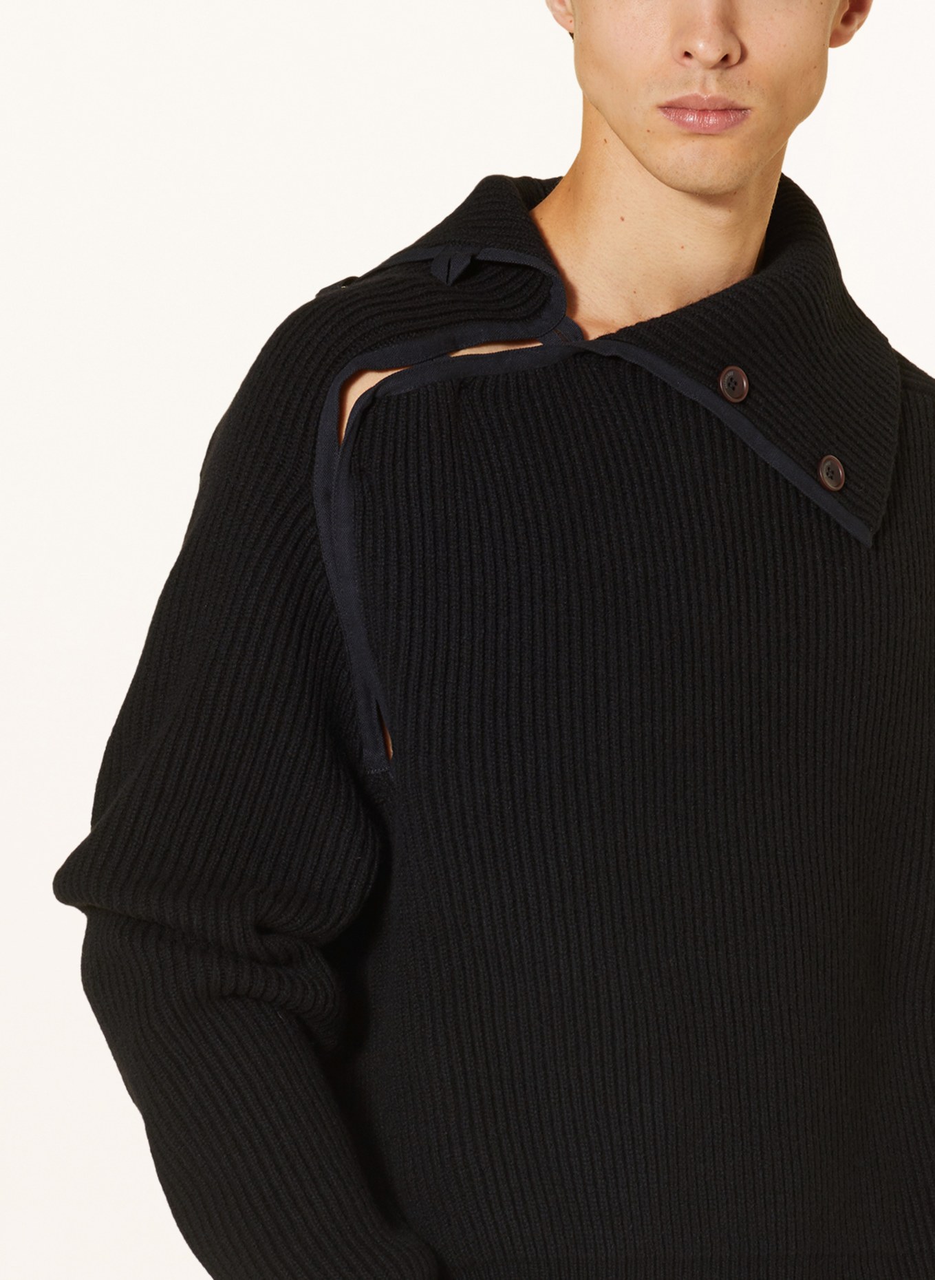 JACQUEMUS Sweater LA MAILLE VEGA, Color: BLACK (Image 4)