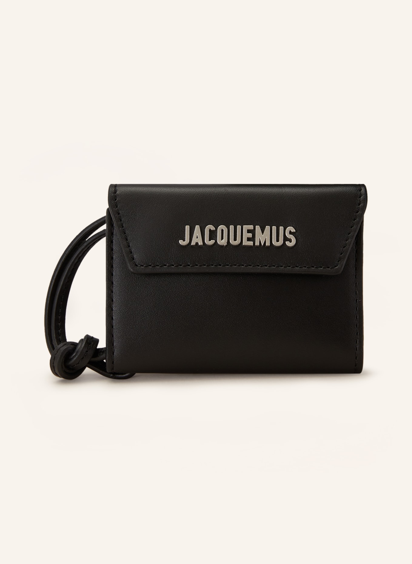 JACQUEMUS Neck wallet LE PORTE, Color: BLACK (Image 1)