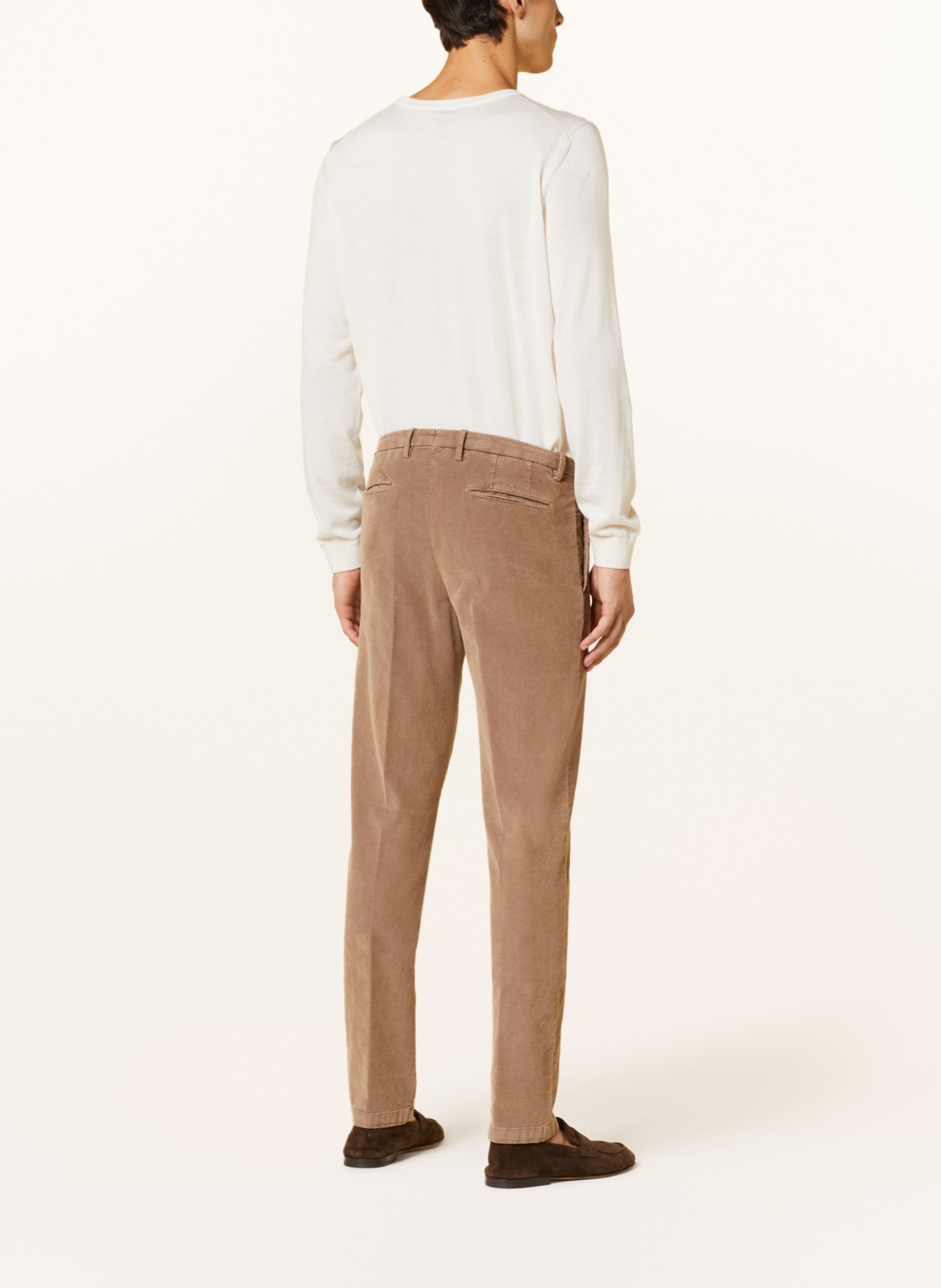 BOGLIOLI Anzughose Extra Slim Fit aus Cord, Farbe: 438 Light Brown (Bild 4)