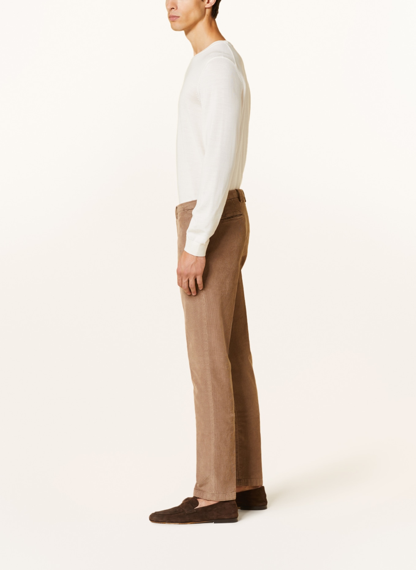 BOGLIOLI Anzughose Extra Slim Fit aus Cord, Farbe: 438 Light Brown (Bild 5)