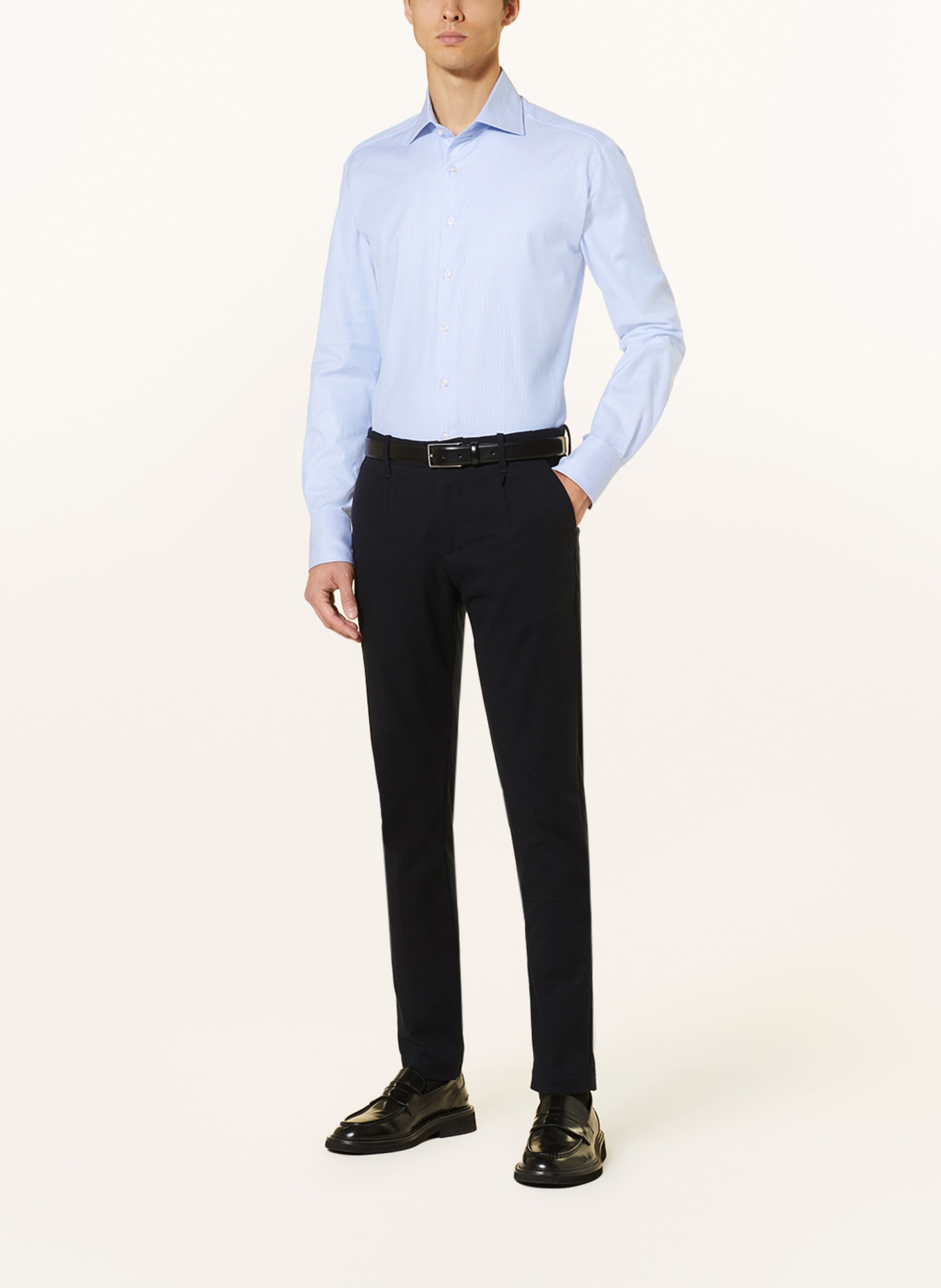 CHAS Shirt slim fit, Color: LIGHT BLUE/ WHITE (Image 2)