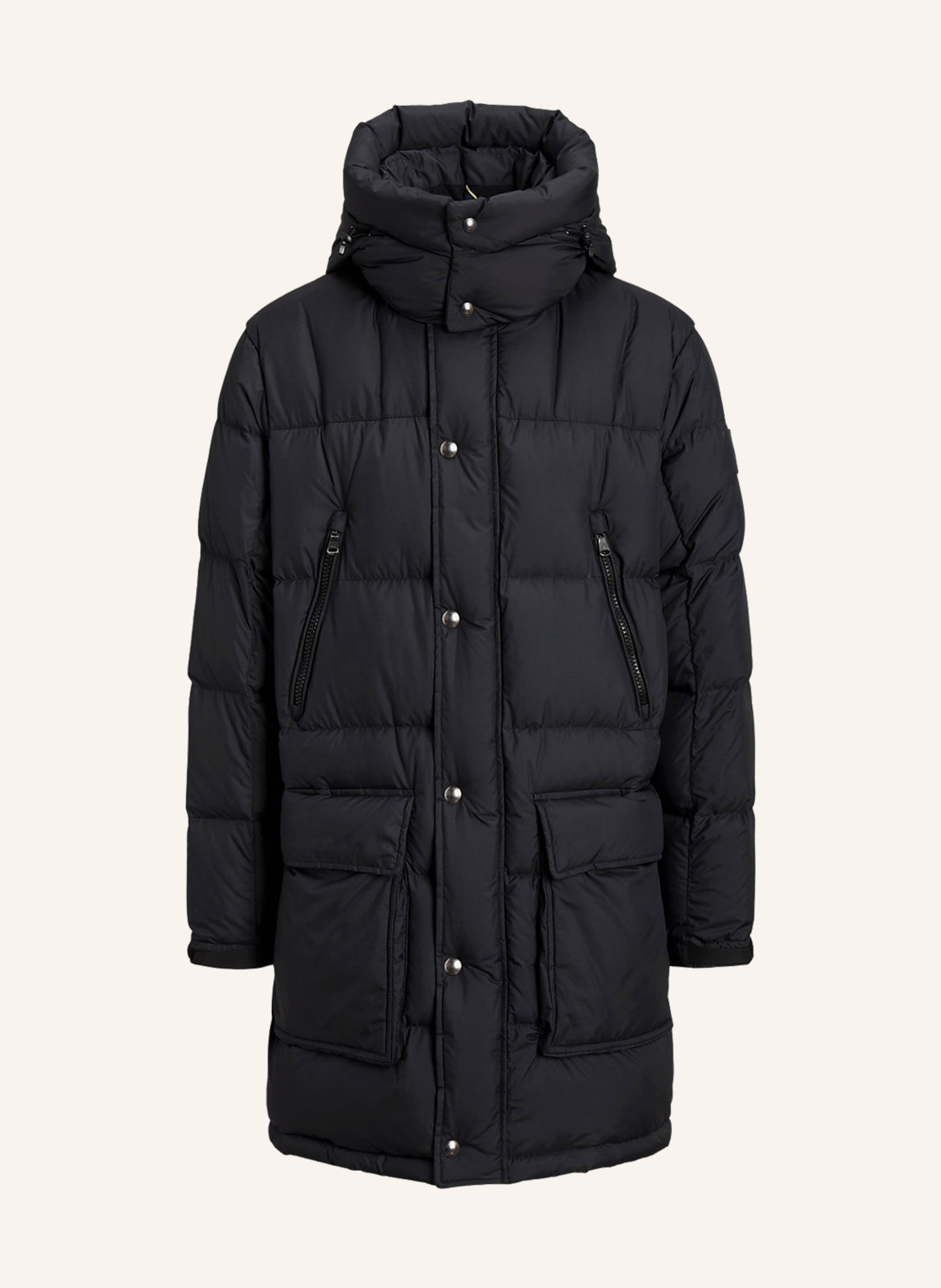 POLO RALPH LAUREN Down coat FORESTER with removable hood, Color: BLACK (Image 1)