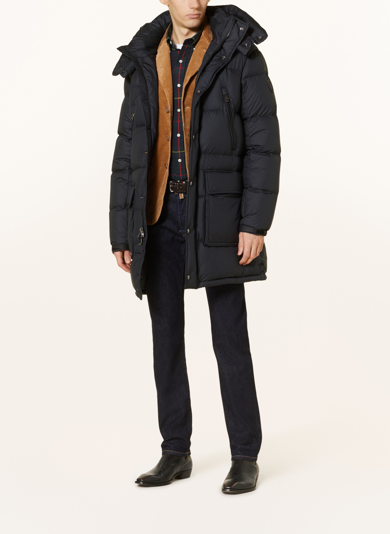 POLO RALPH LAUREN Down coat FORESTER with removable hood, Color: BLACK (Image 2)