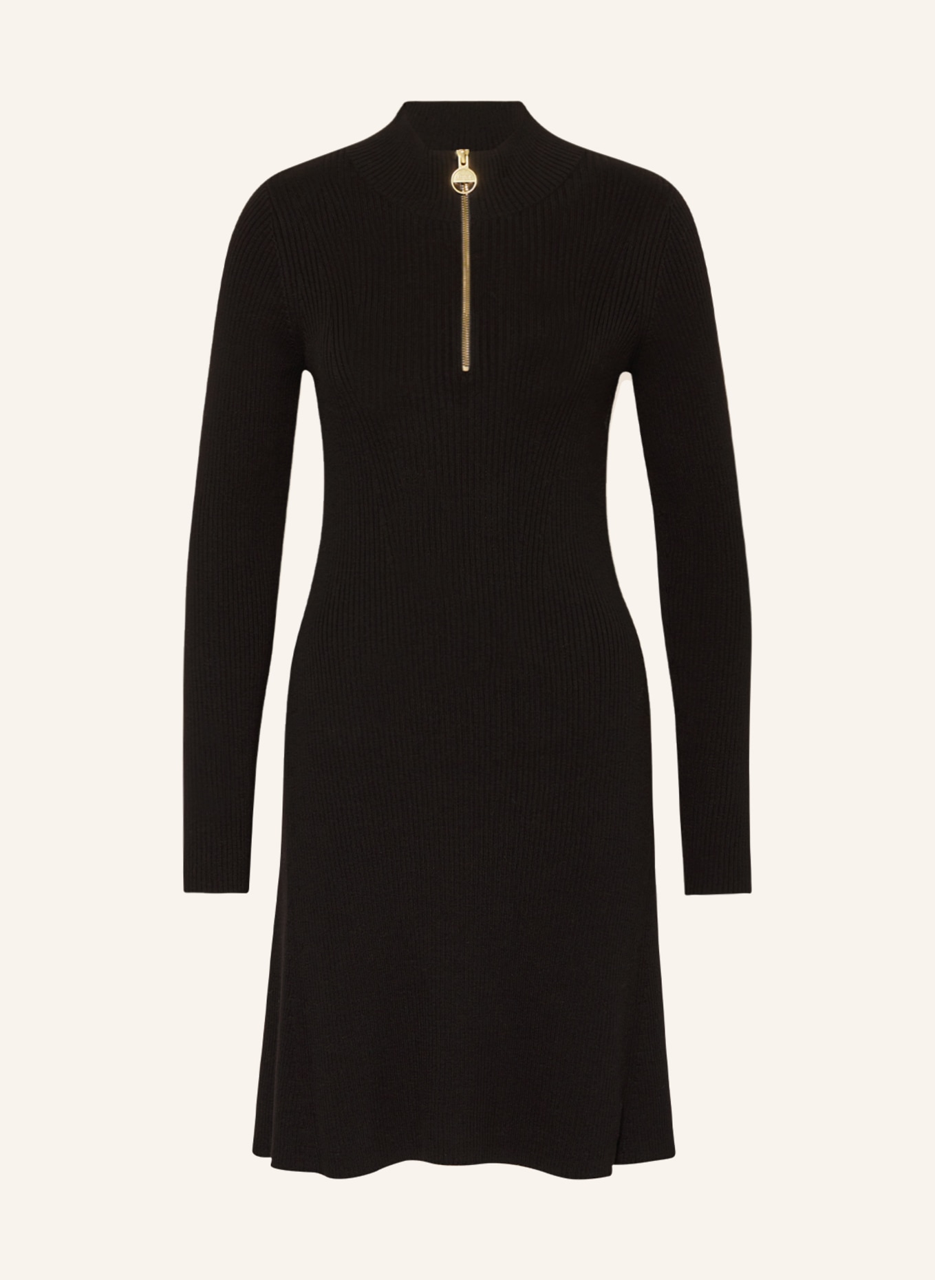 BARBOUR INTERNATIONAL Knit dress SOLAR, Color: BLACK (Image 1)