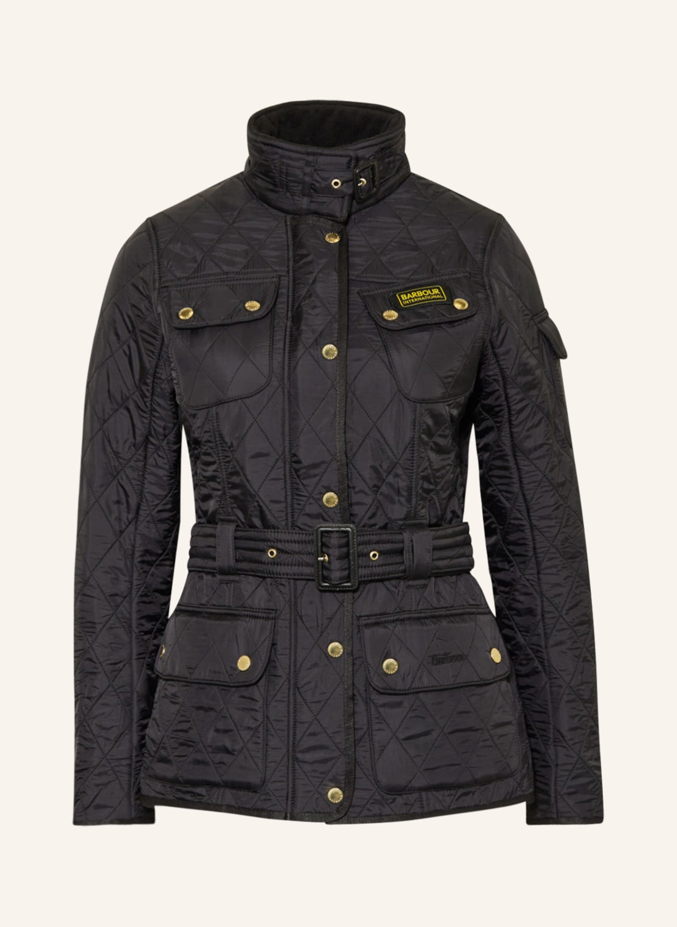 BARBOUR INTERNATIONAL Quilted jacket POLARQUILT, Color: BLACK (Image 1)