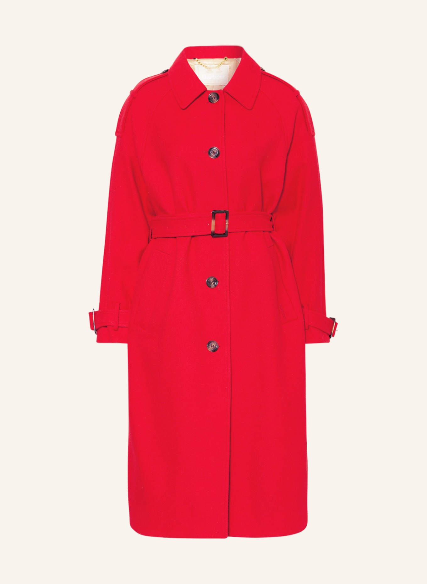 Barbour Wool coat ALBERTA, Color: RED (Image 1)