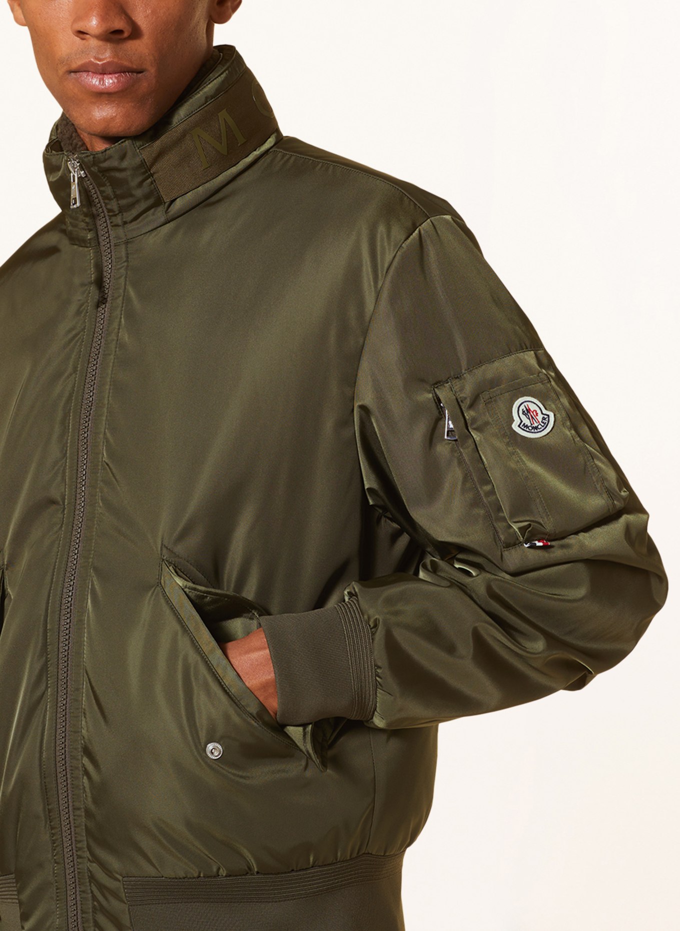 MONCLER 3-in-1 down jacket TIMUR with teddy, Color: GREEN (Image 5)