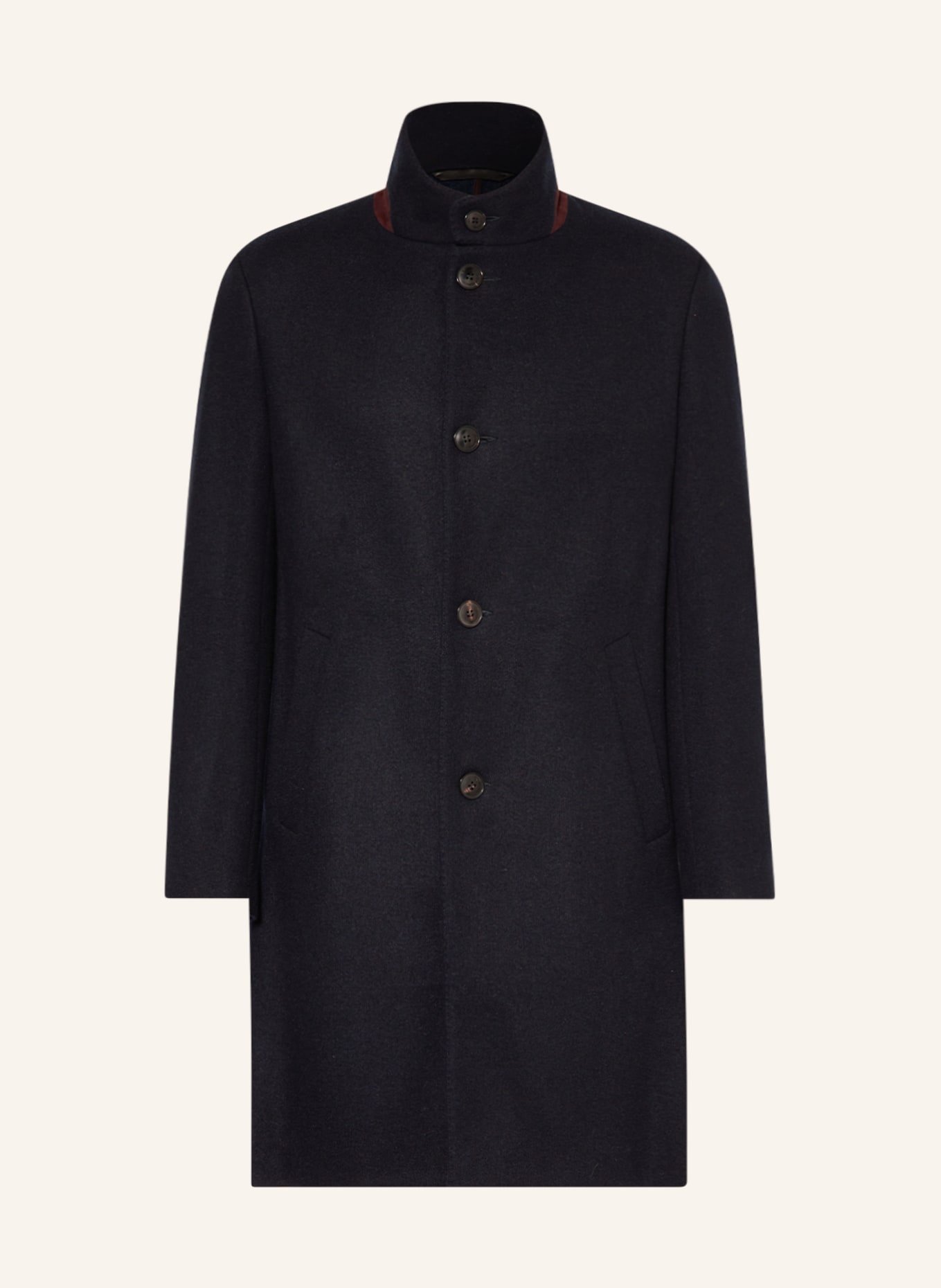manzoni 24 Cashmere coat, Color: DARK BLUE (Image 1)