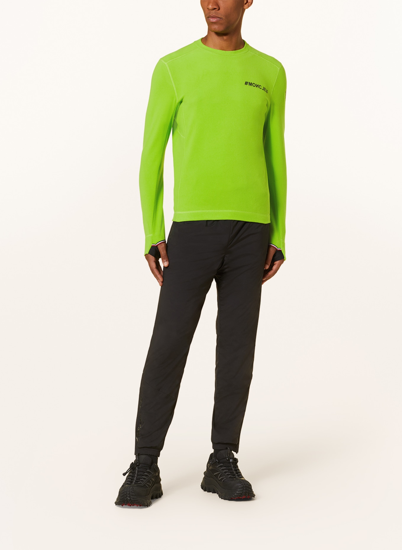 MONCLER GRENOBLE Fleece sweater, Color: NEON GREEN (Image 2)