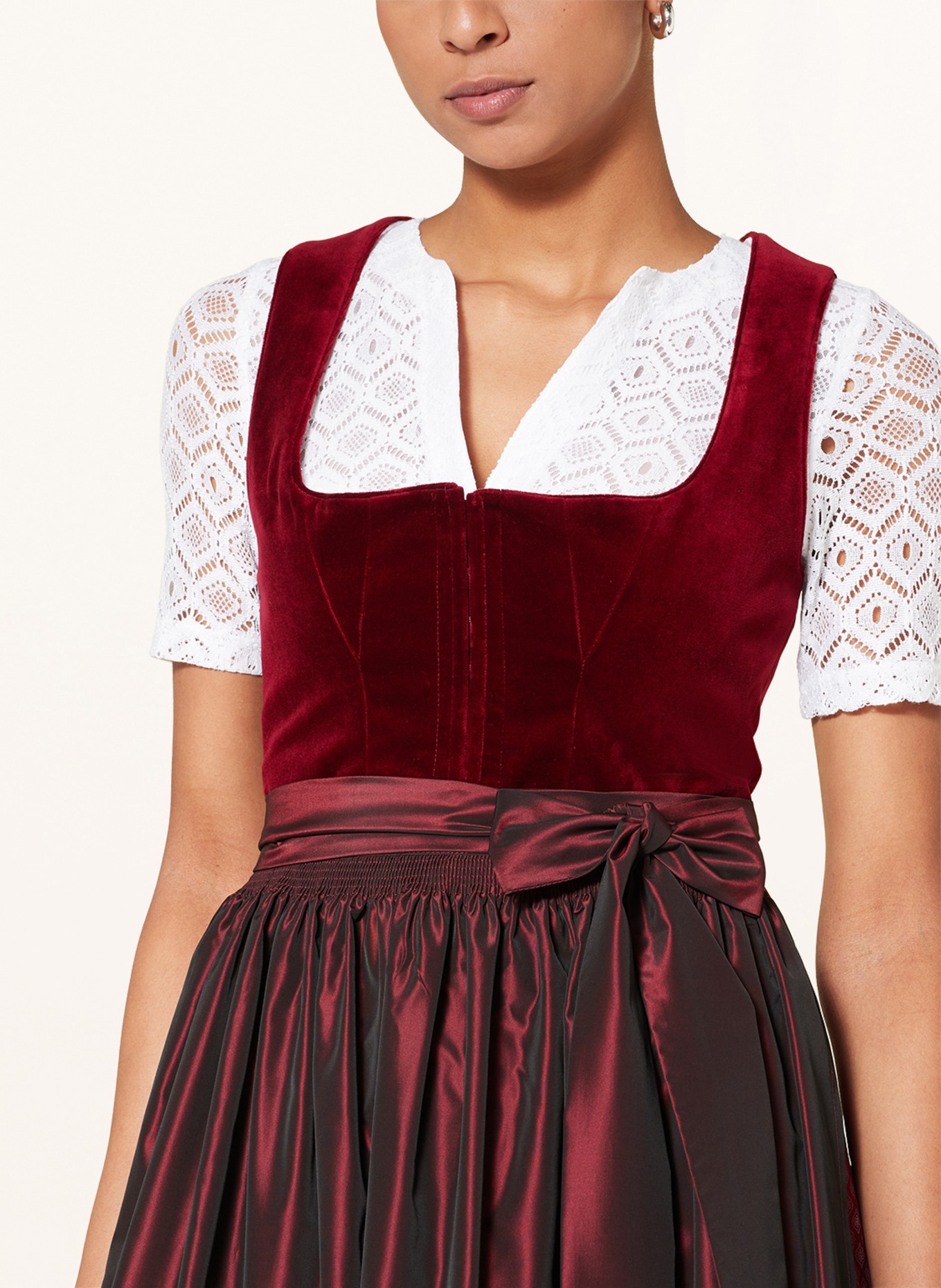 WALDORFF Dirndl blouse made of lace, Color: WHITE (Image 3)