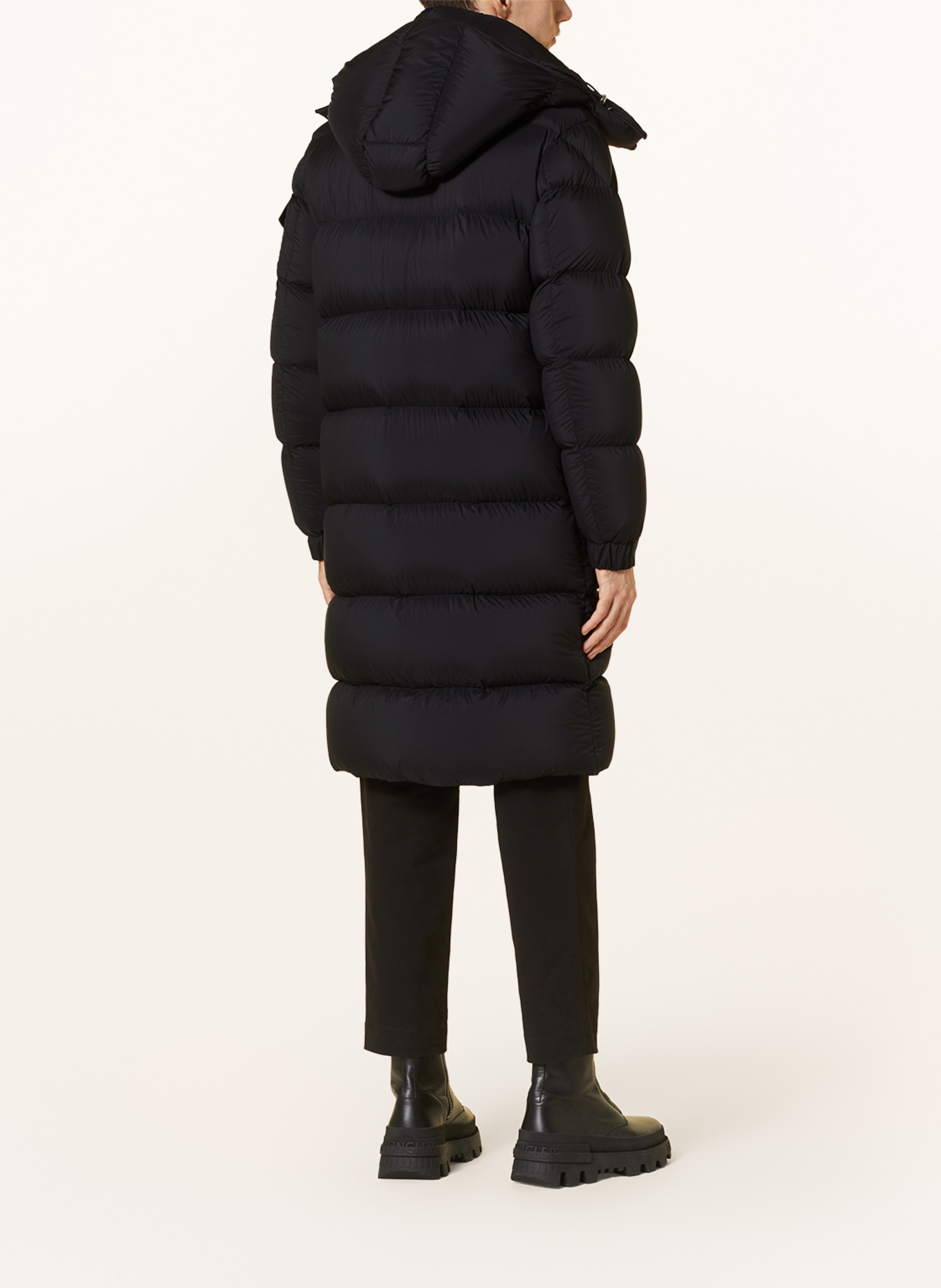 MONCLER Péřový kabát HANOVERIAN s odnímatelnou kapucí, Barva: ČERNÁ (Obrázek 3)