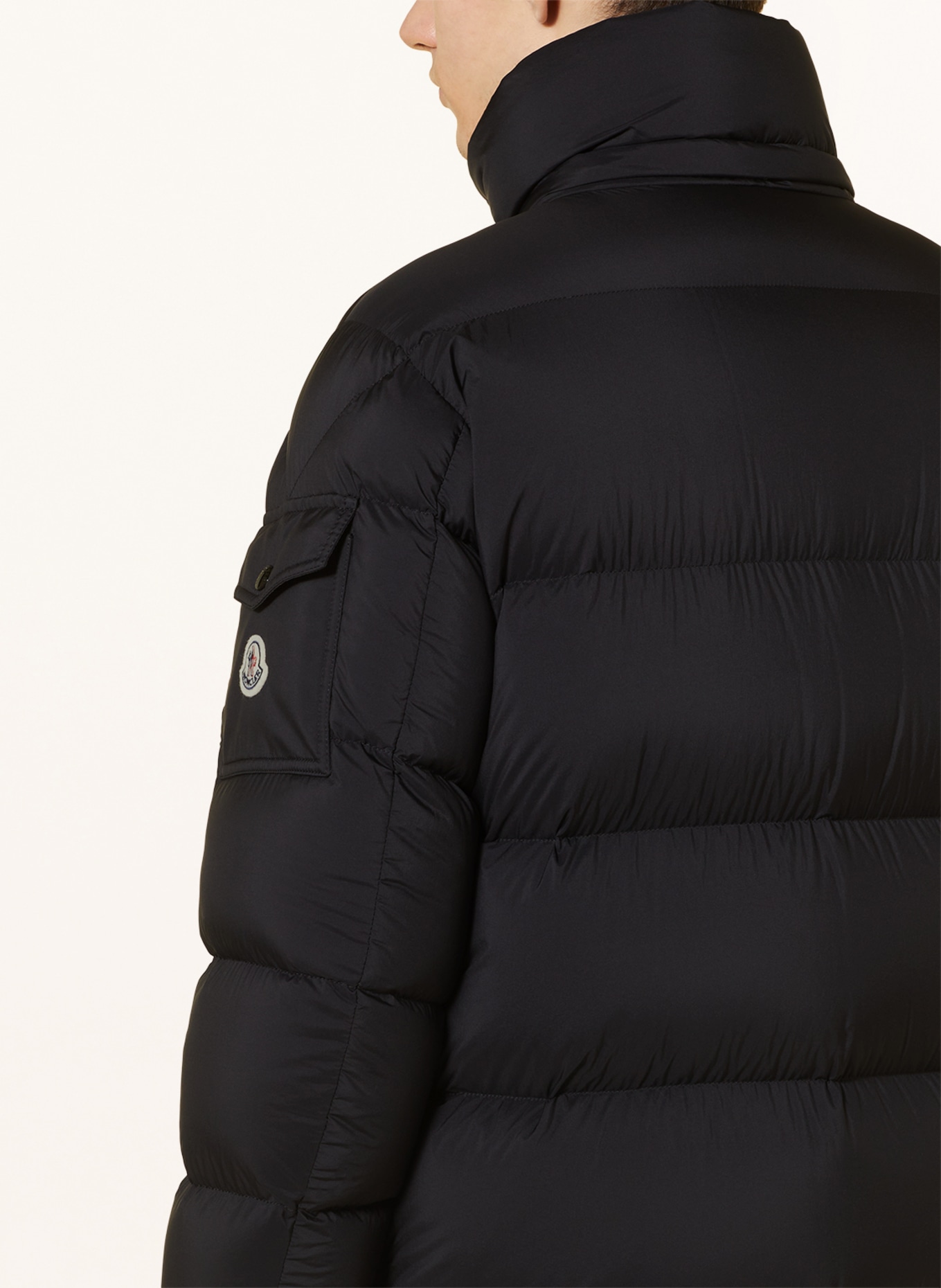 MONCLER Péřový kabát HANOVERIAN s odnímatelnou kapucí, Barva: ČERNÁ (Obrázek 6)