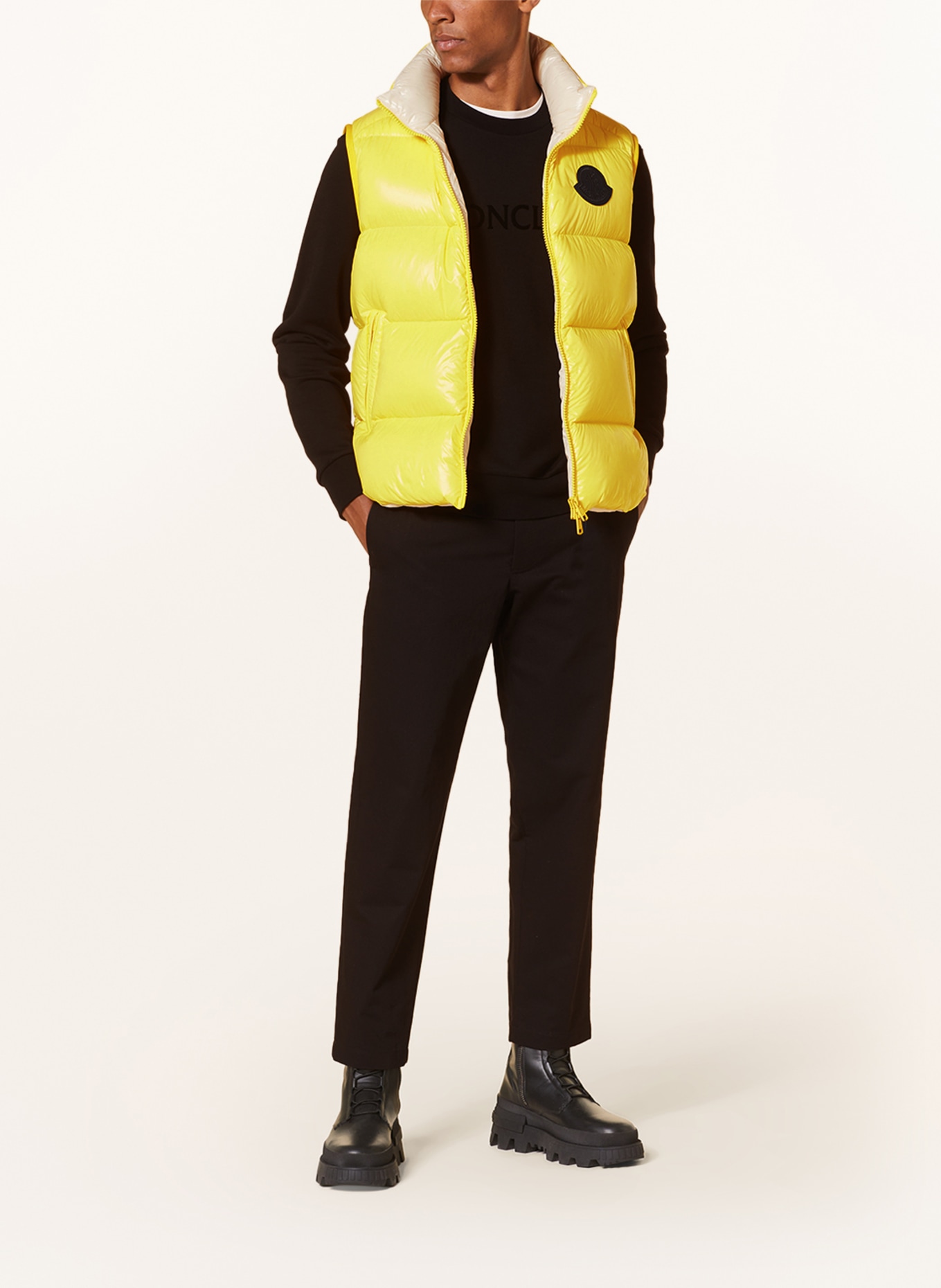 MONCLER Down vest SUMIDO, Color: YELLOW (Image 2)