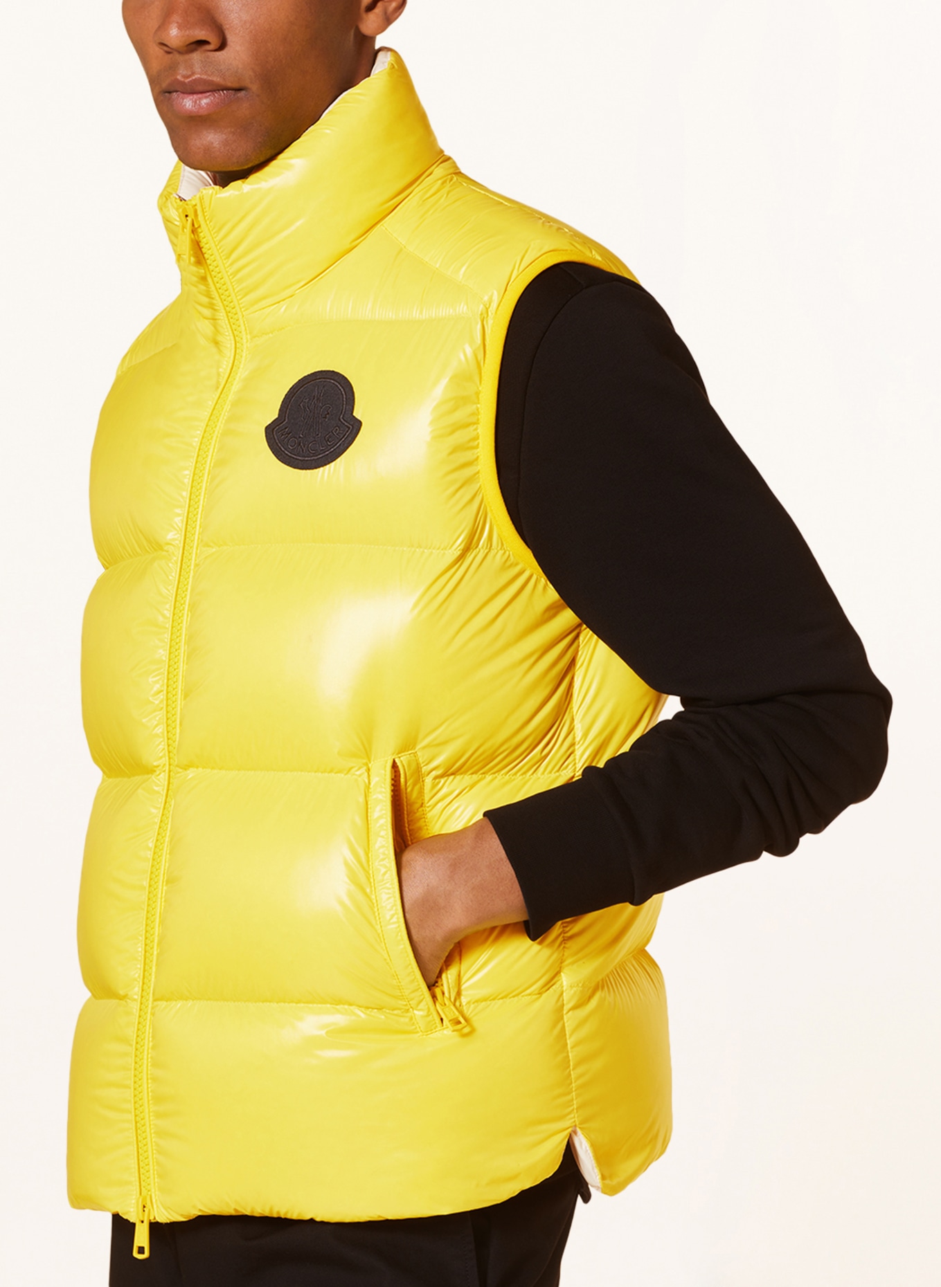 MONCLER Down vest SUMIDO, Color: YELLOW (Image 4)