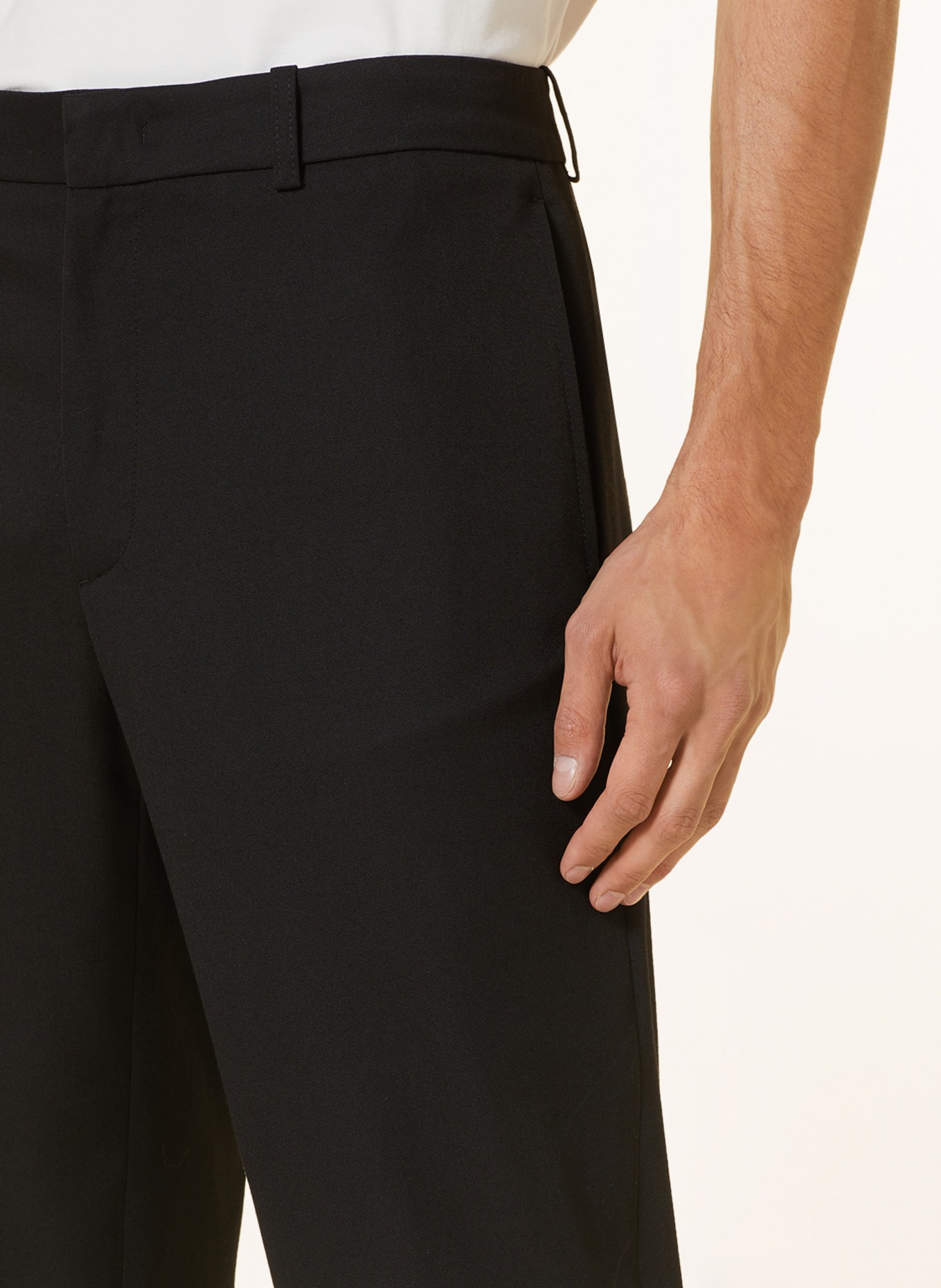 MONCLER Chinos, Color: BLACK (Image 5)