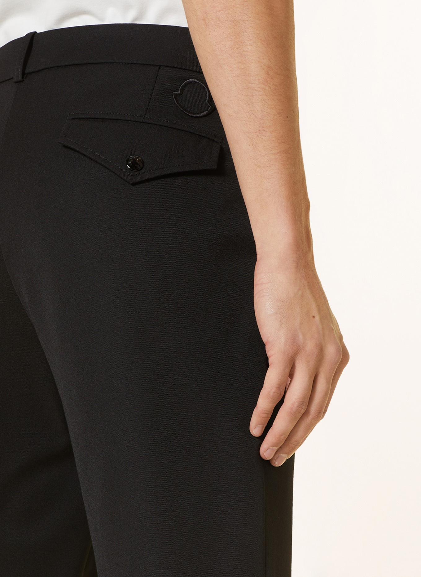 MONCLER Chinos, Color: BLACK (Image 6)