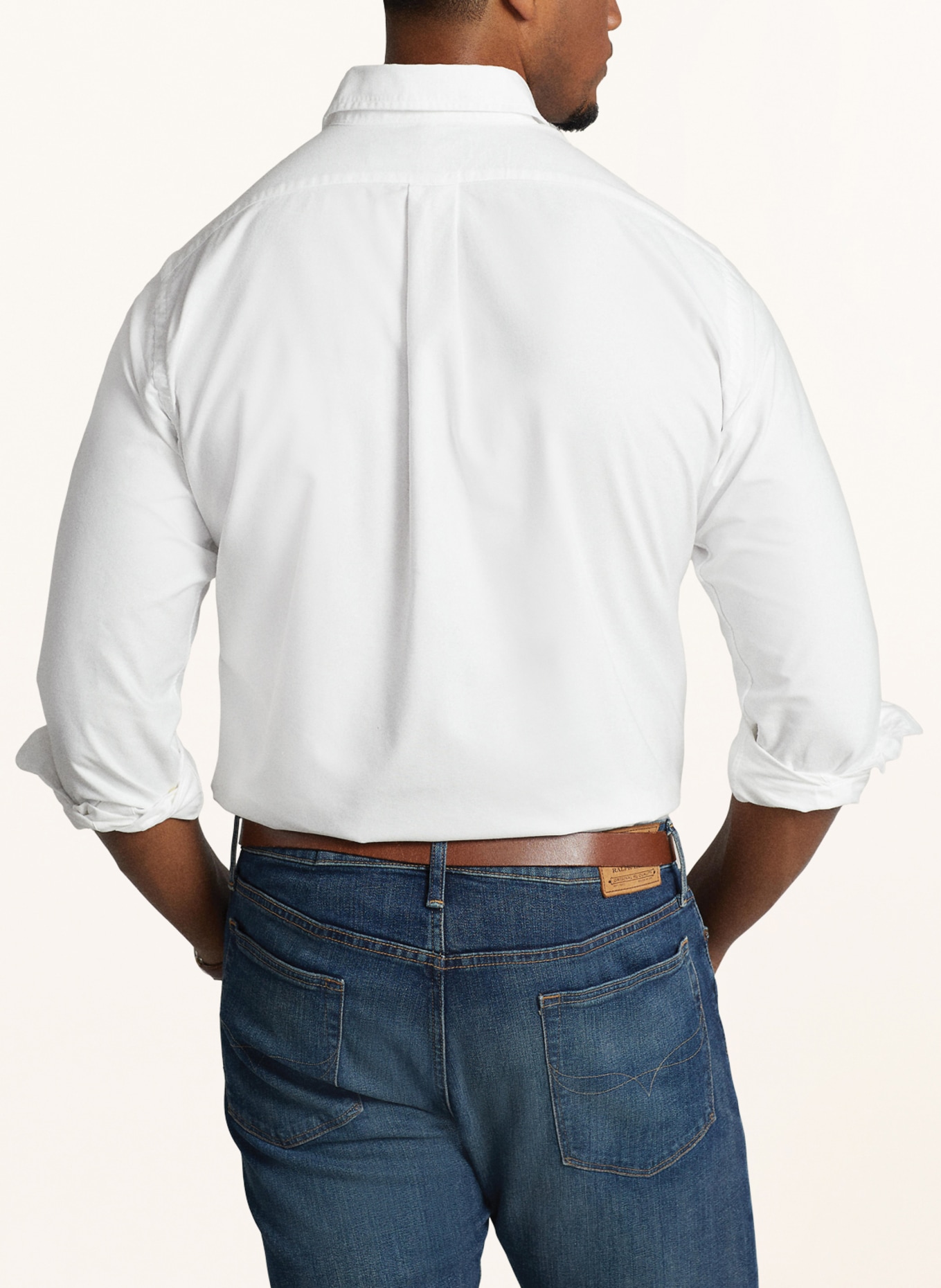 POLO RALPH LAUREN Big & Tall Oxfordhemd Core Fit, Farbe: WEISS (Bild 3)