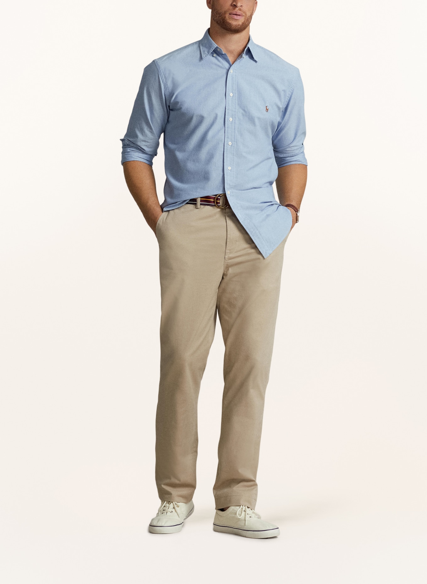 POLO RALPH LAUREN Big & Tall Oxfordhemd Core Fit: HELLBLAU