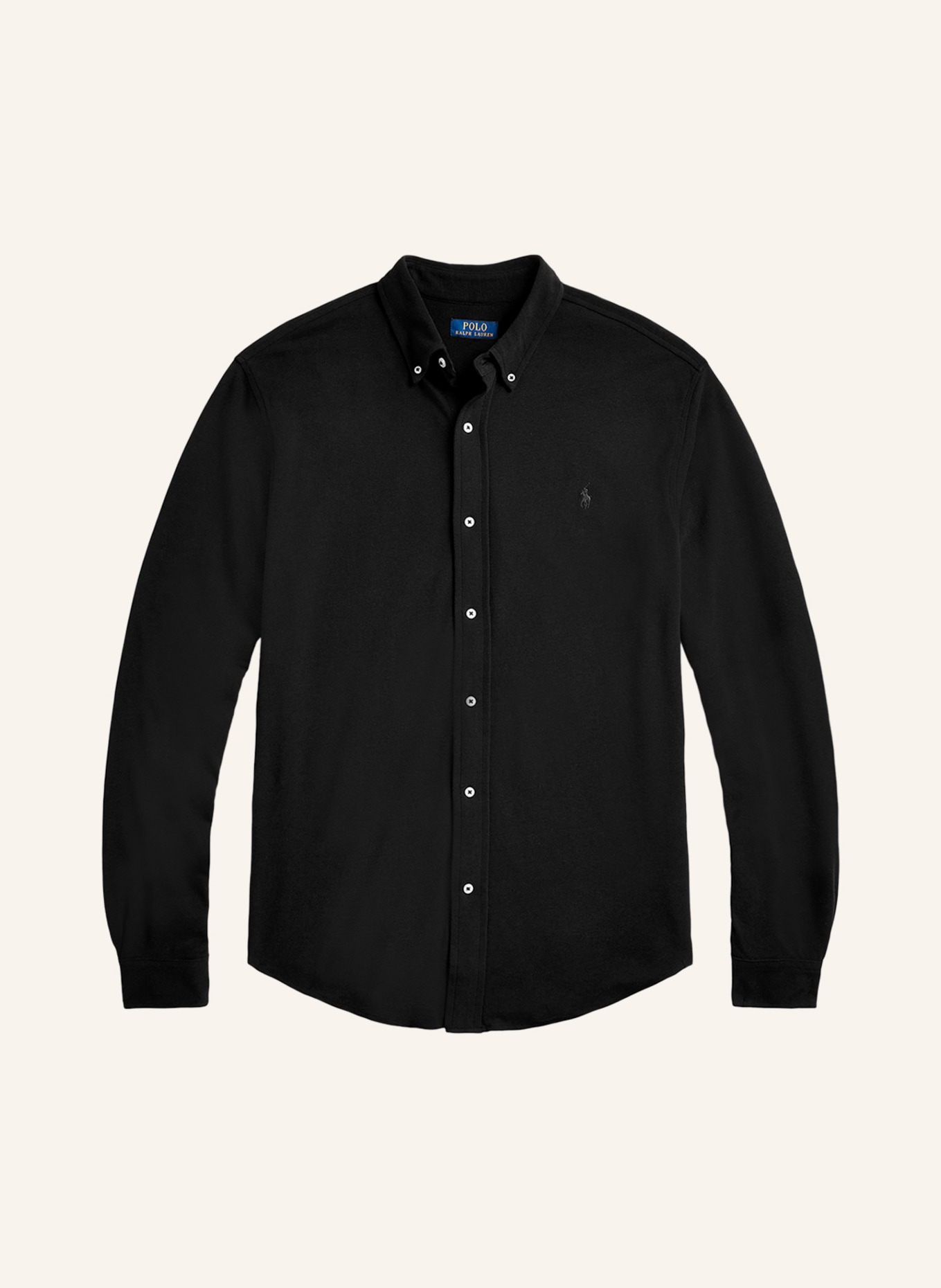 POLO RALPH LAUREN Big & Tall Piqué shirt, Color: BLACK (Image 1)