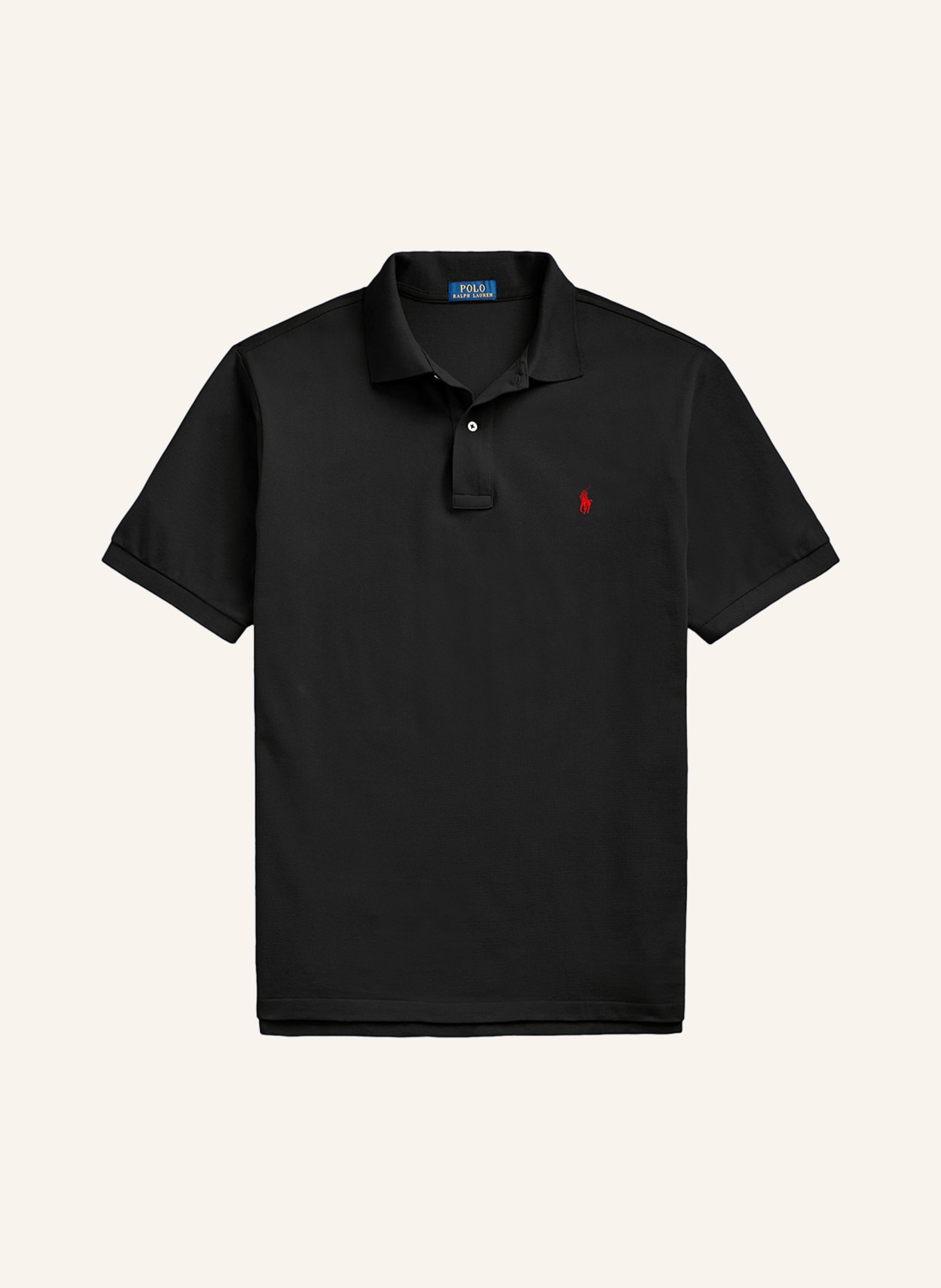 POLO RALPH LAUREN Big & Tall Piqué-Poloshirt: SCHWARZ